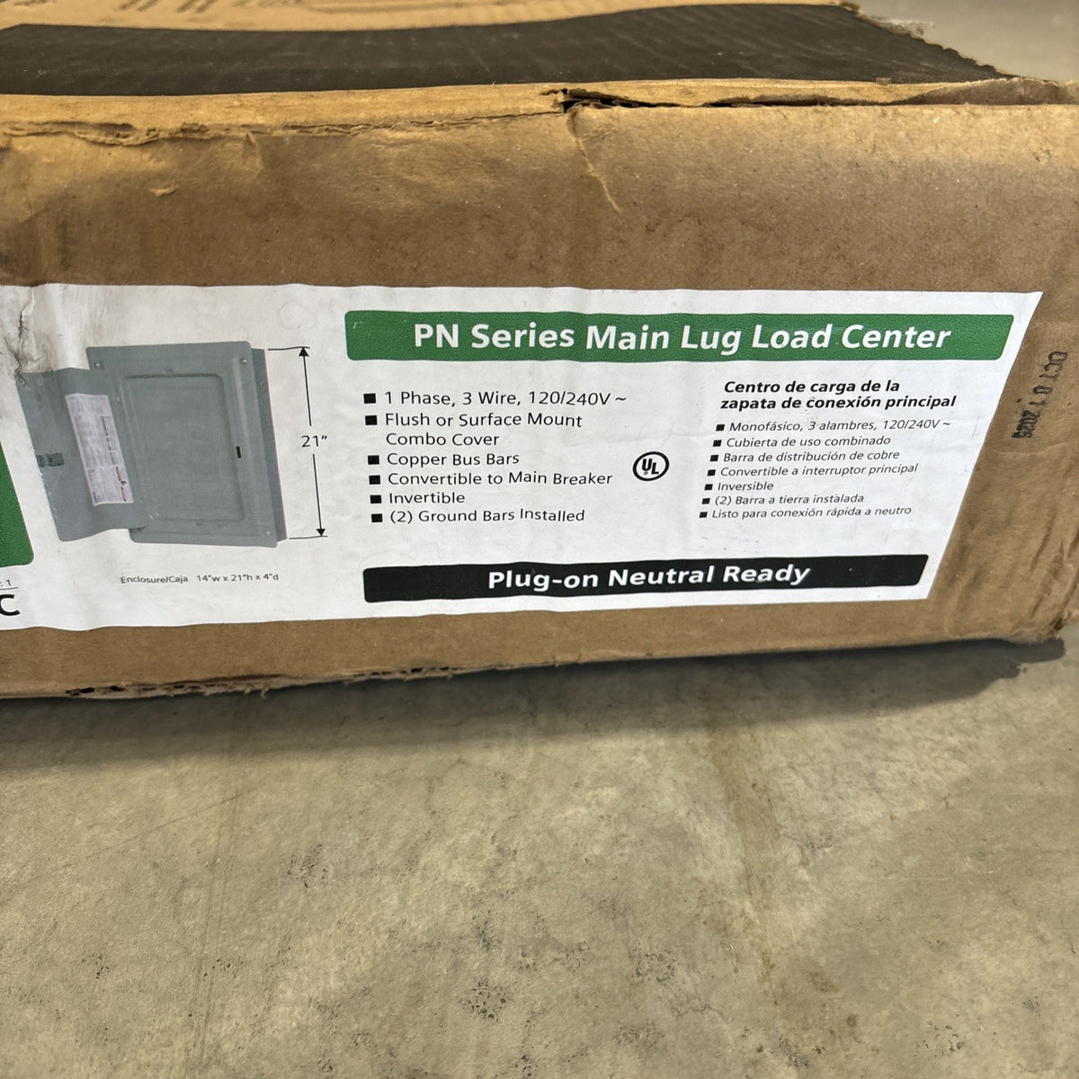 Siemens PN Series 125A 16-Space 32-Circuit Main Lug Load Center Panel2