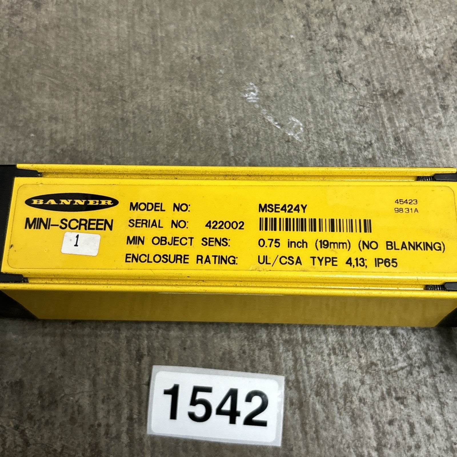 BANNER ENGINEERING MSE424Y NEW1