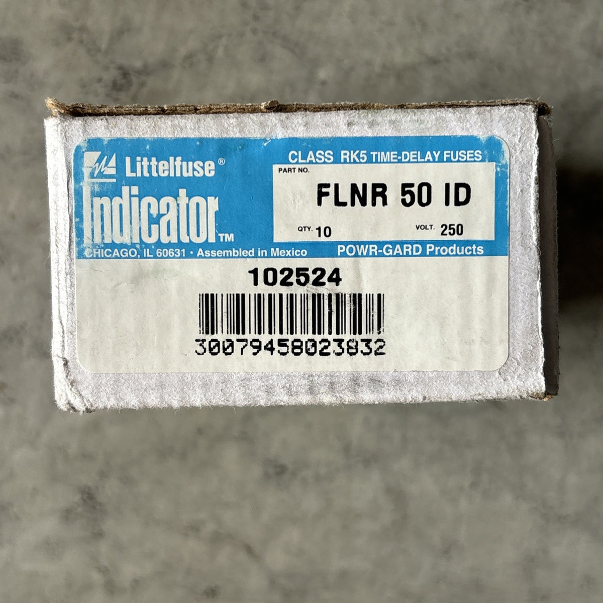 Case Of 10 Littelfuse FLNR 50 ID Class RK5 Time Delay Fuse 50A 250VAC0
