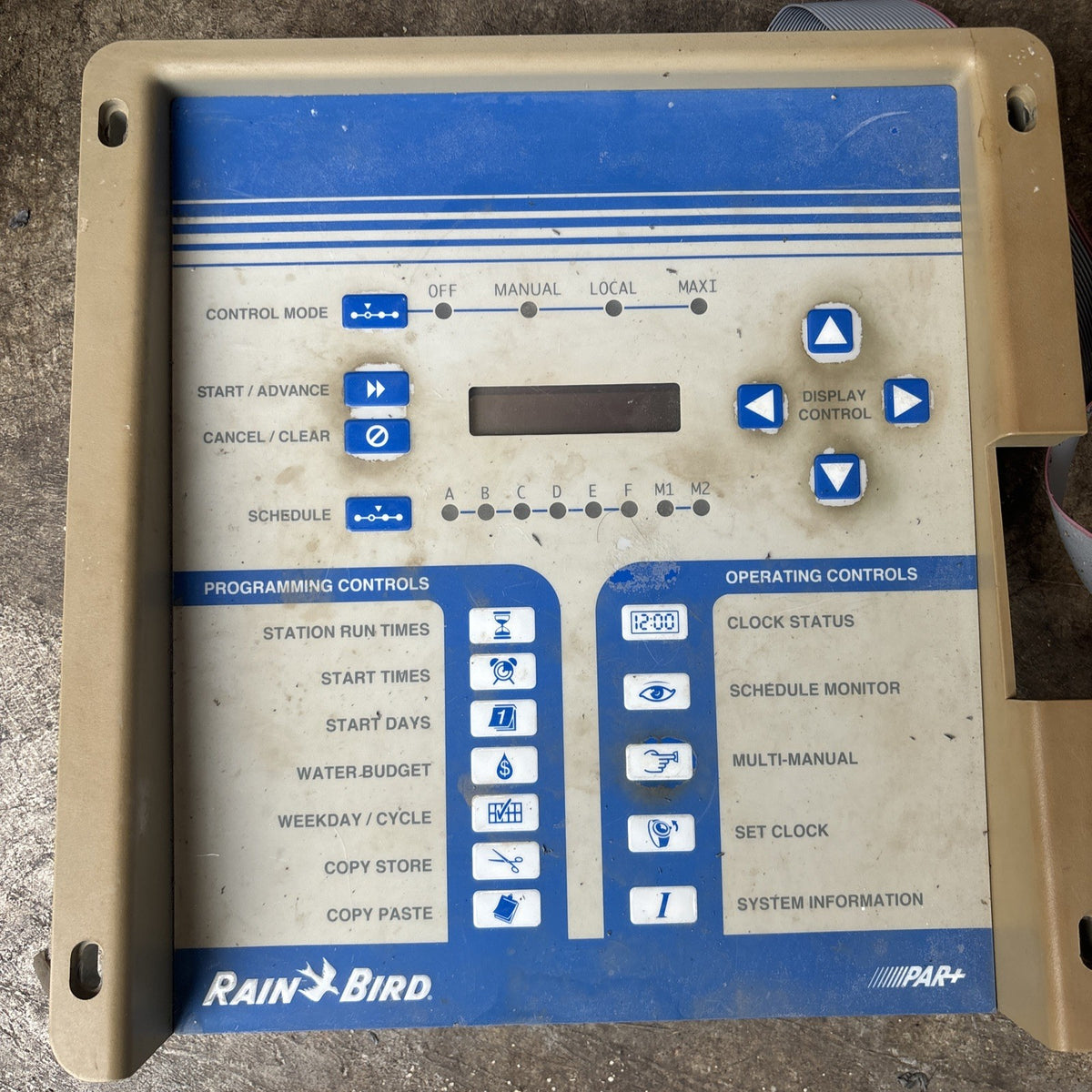 Rain Bird Golf Par+ Faceplate Control Module  634955 Model PAR SAT 161