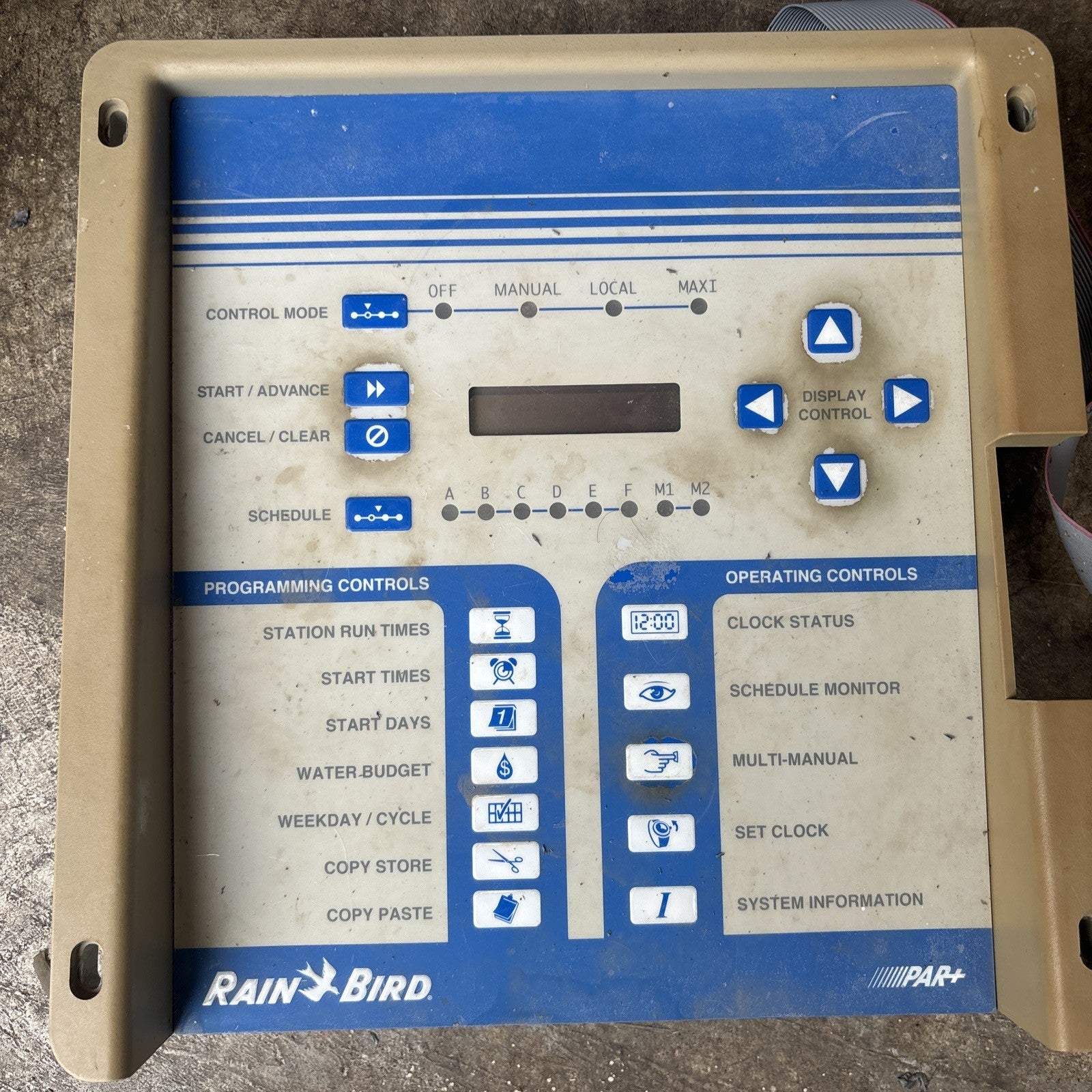 Rain Bird Golf Par+ Faceplate Control Module  634955 Model PAR SAT 161