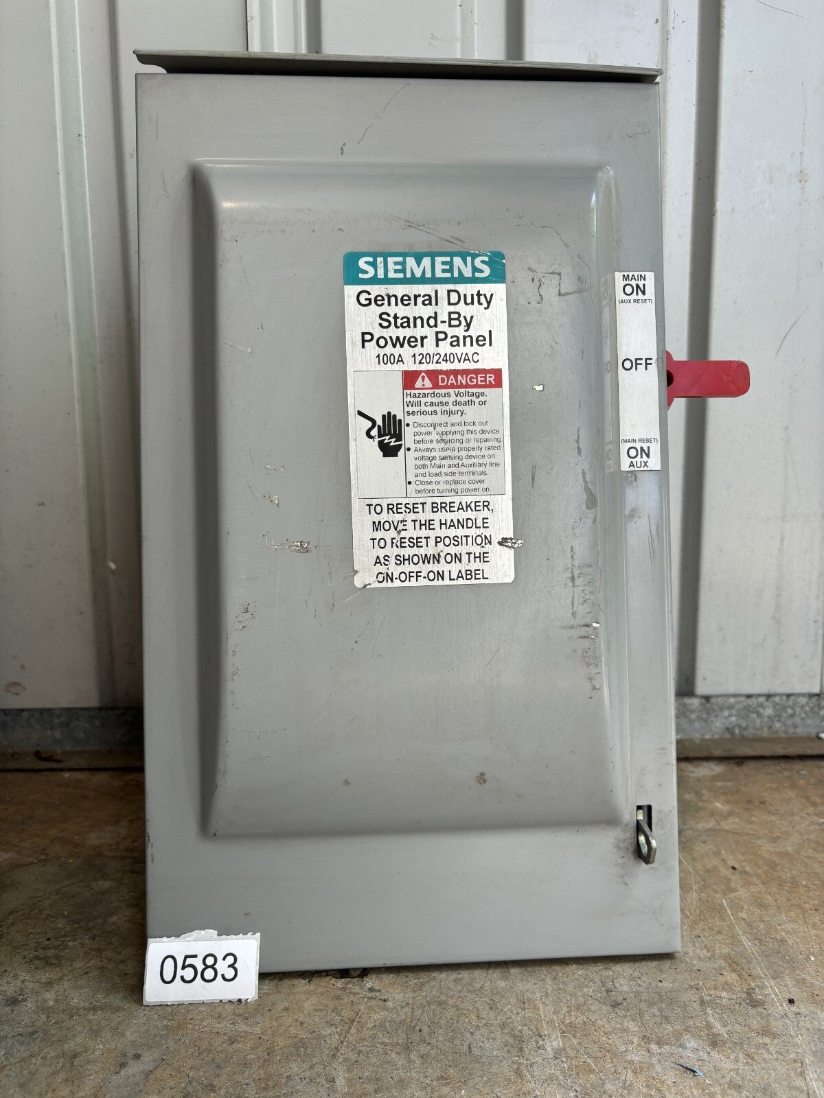 Siemens DTLNF213NR General Duty Stand By Power Panel 100 Amp0