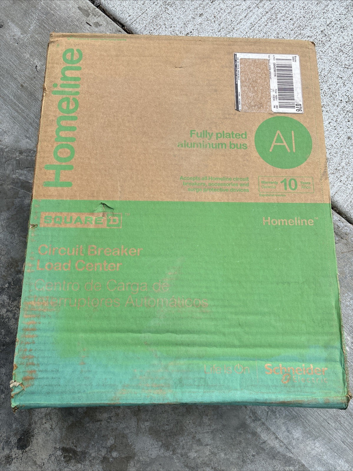 Square D HOM1224l125PGCVP Homeline 125Amp 12 Space 24 Circuit Indoor Load Center3