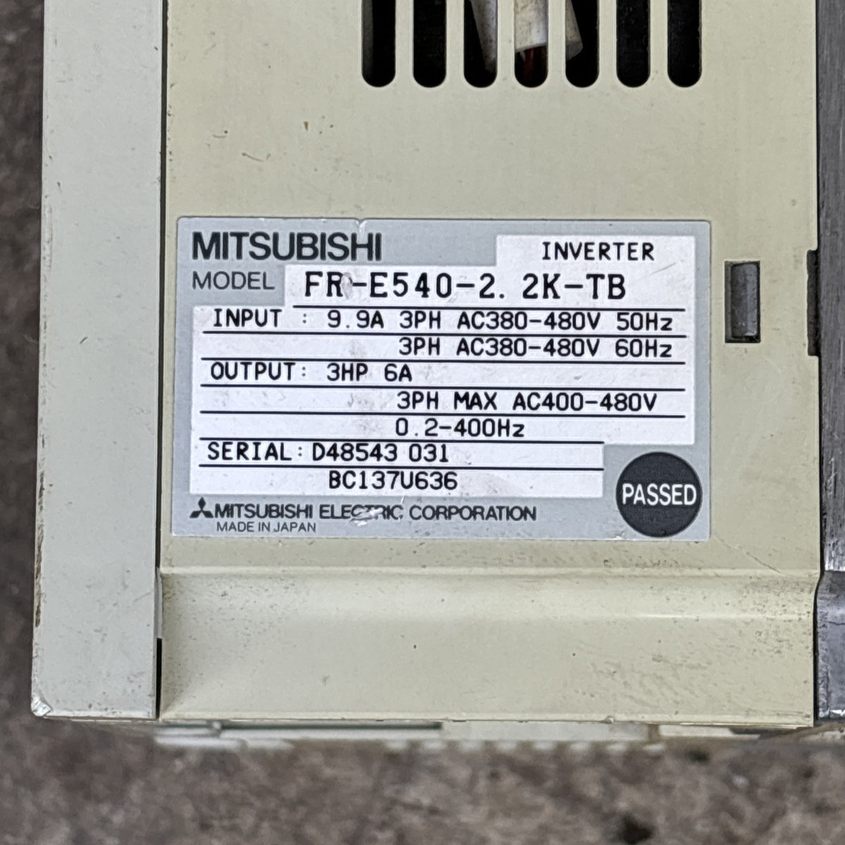 MITSUBISHI FR E540 2.2K TB / FRE54022KTB (USED)1