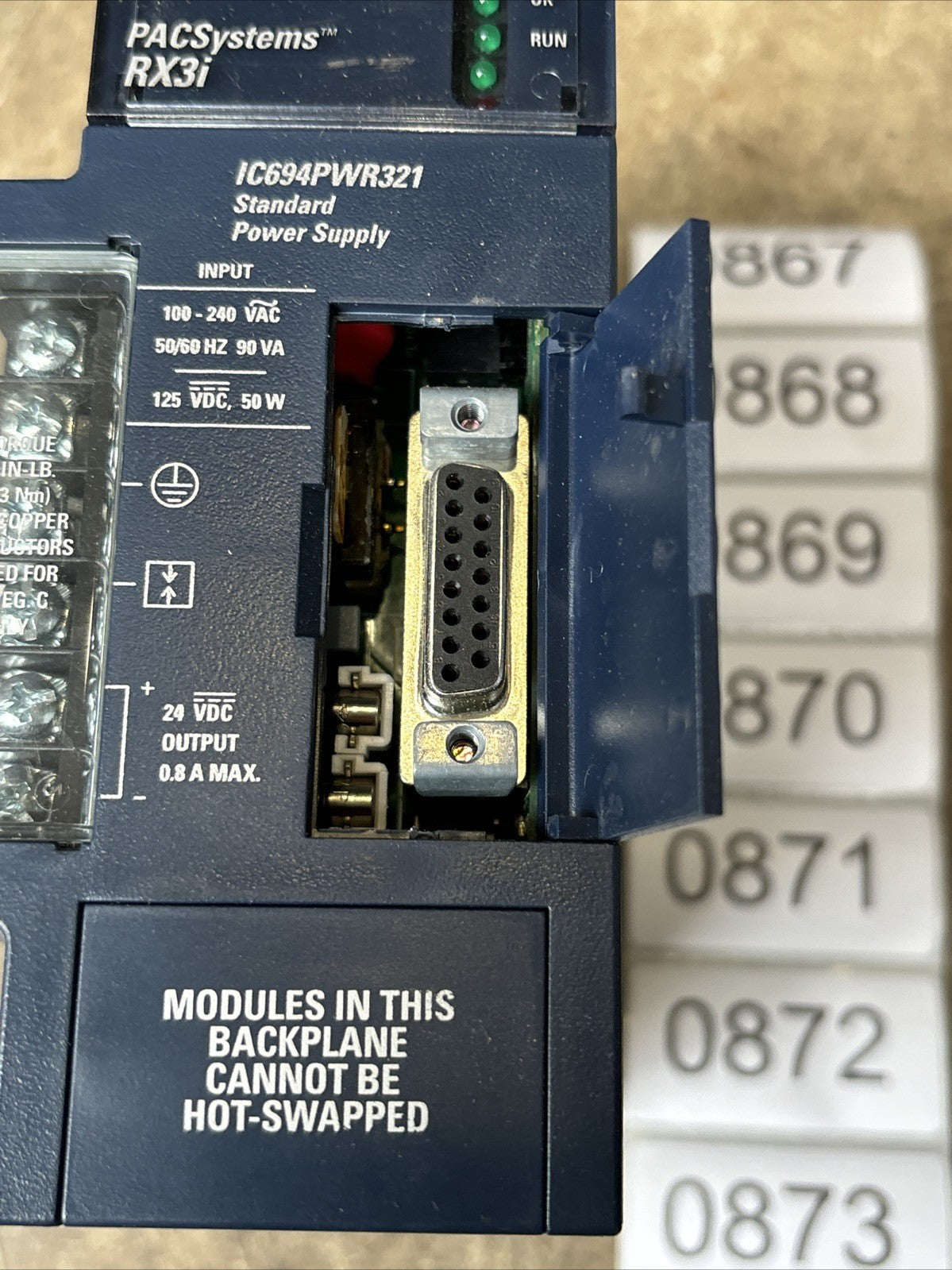 GE FANUC IC694PWR321B Pacsystems RX3i IC694PWR3212