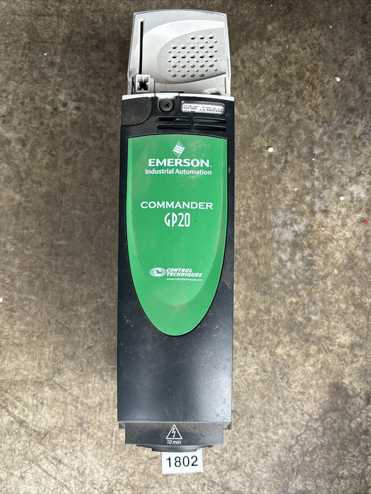EMERSON CGP1403 SERVO AMPLIFIER0
