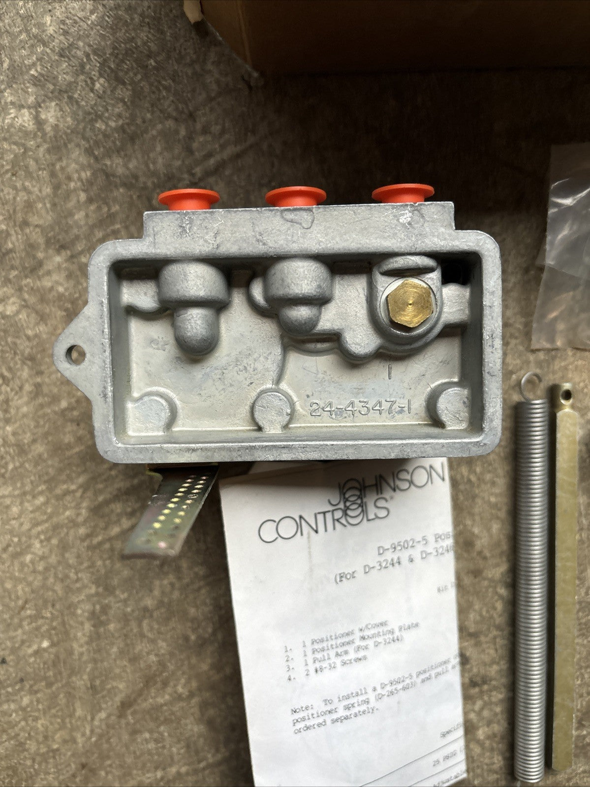 Johnson Controls D 9502 5 Pneumatic Pilot Positioner 4
