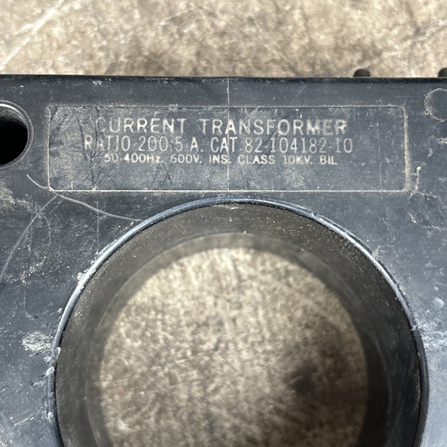 82 104182 10 200:5 Ratio Current Transformer 600V 10KV 50 400z1