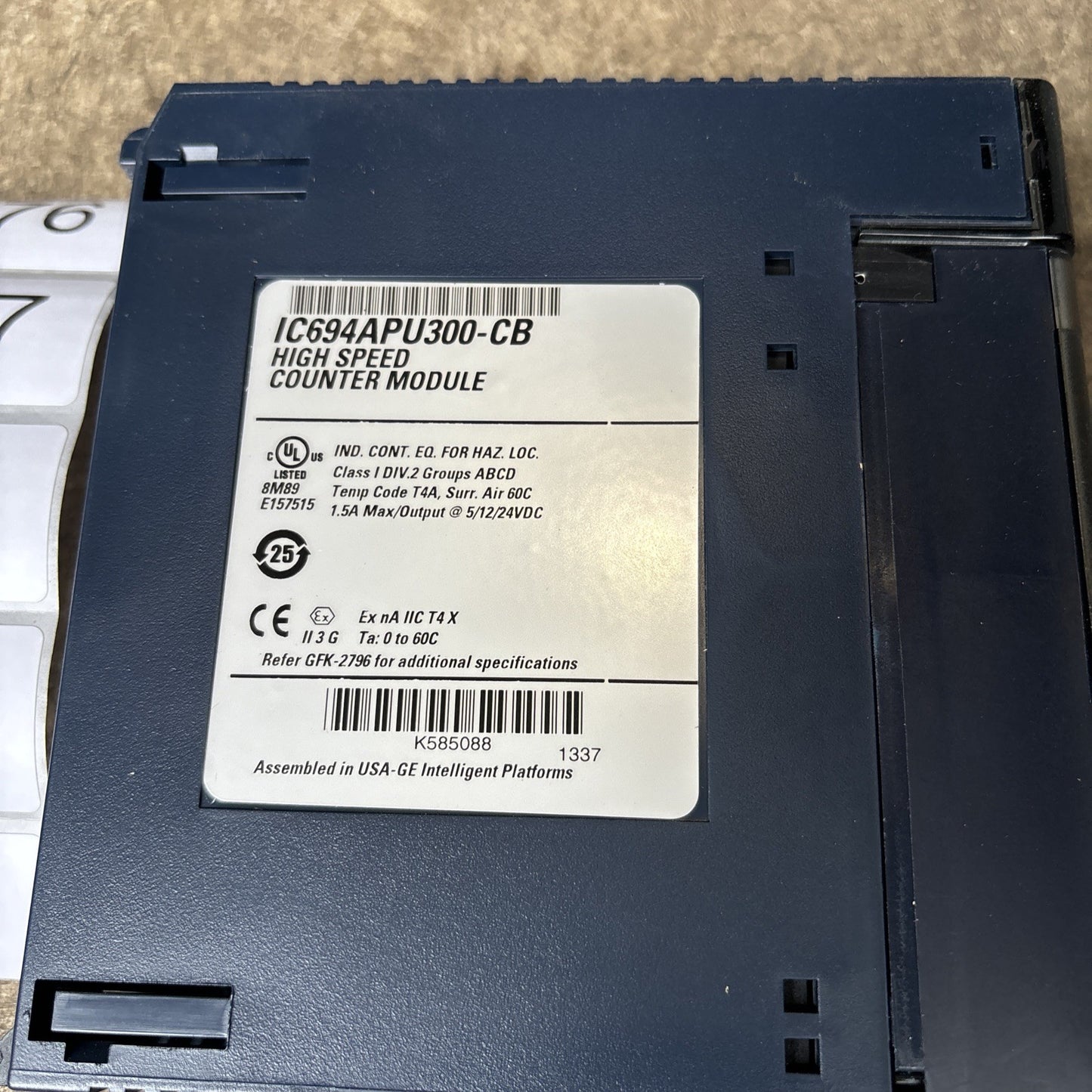GE High Speed Counter Module IC694APU300 CB1