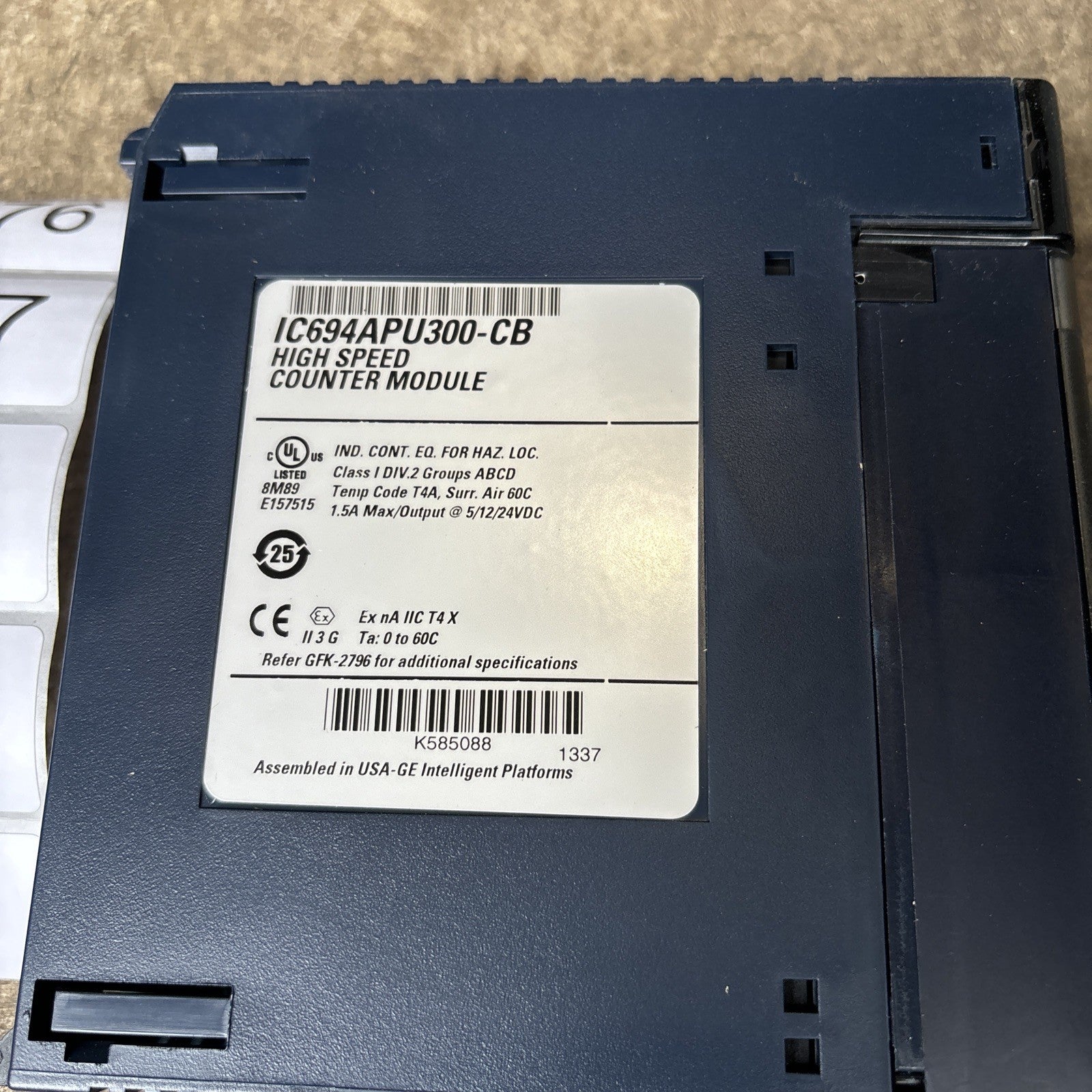 GE High Speed Counter Module IC694APU300 CB1