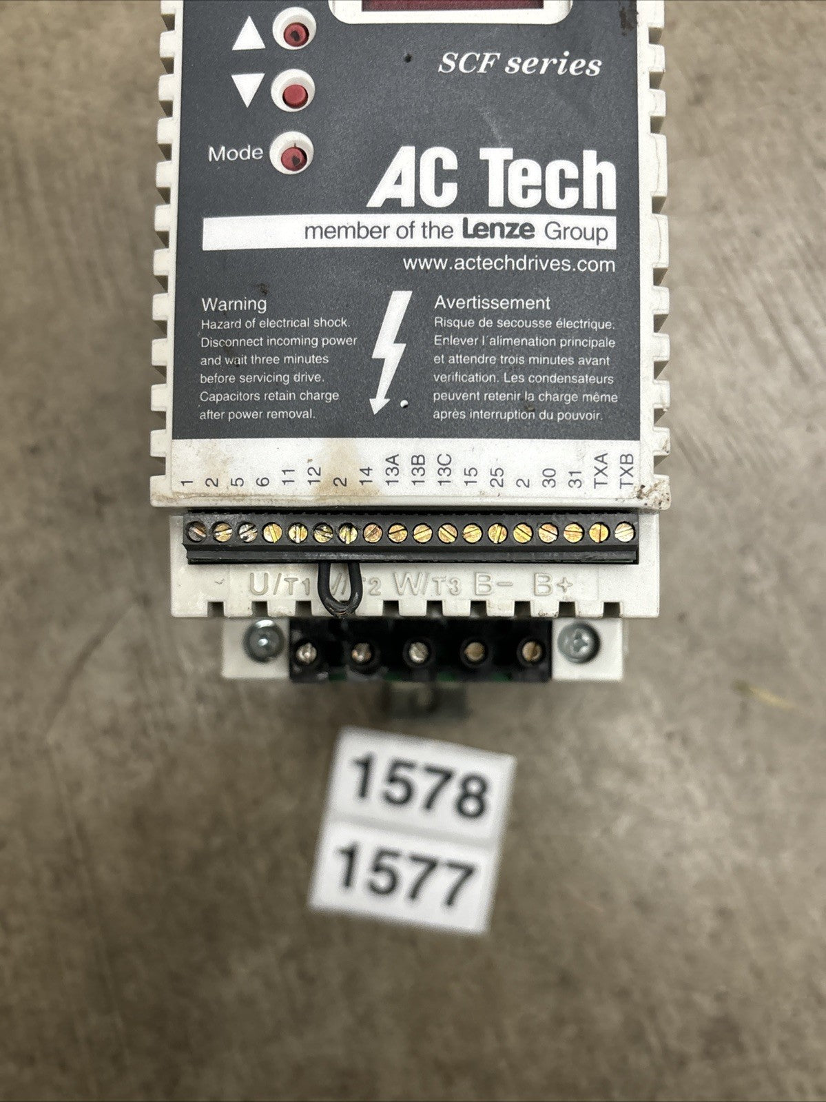 AC TECH SF210 VARIABLE SPEED DRIVE 1HP 208/240V 3PH (3F3)4
