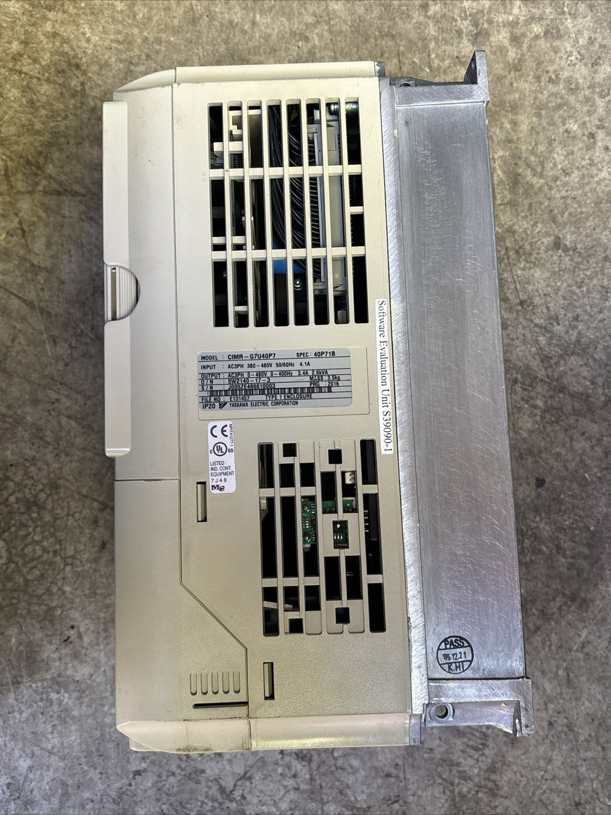 YASKAWA 1 HP G7 VARISPEED VFD DRIVE CIMR G7U40P72