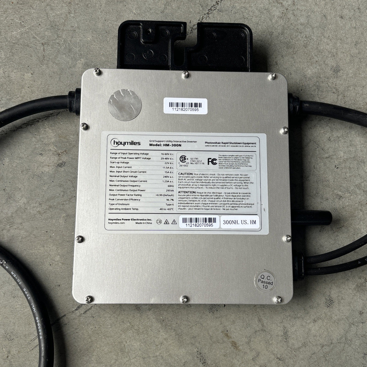 Hoymiles HM 300N Grid Support Utility Interactive Inverter Microinverter2