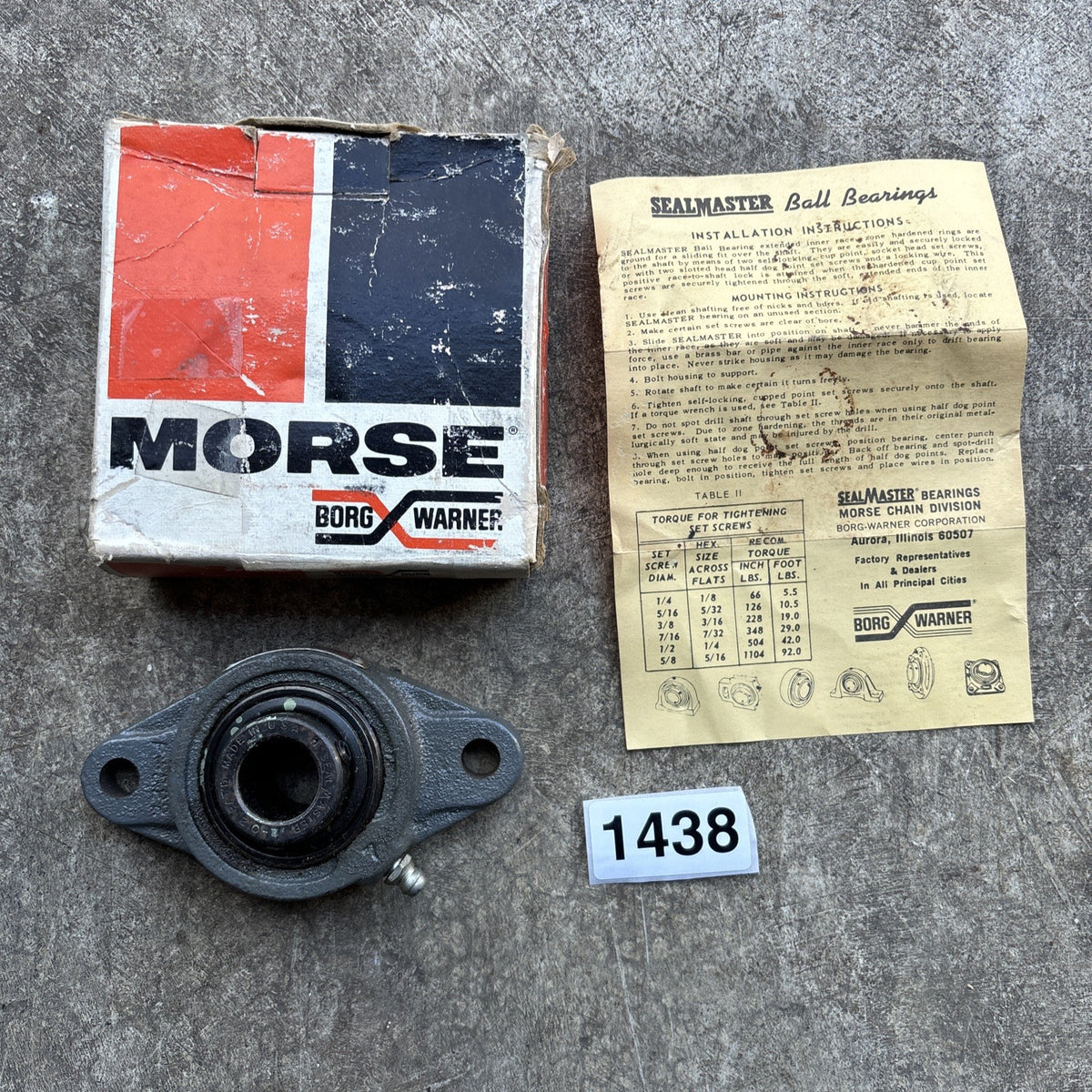 NEW SIEALMASTER SFT 12 2 BOLT FLANGE BEARING 3/4" BORE0