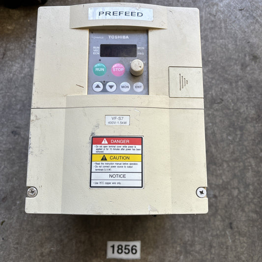 VFS7 4015UPL  (2)  Toshiba 4.1A 460V 2HP VF S70