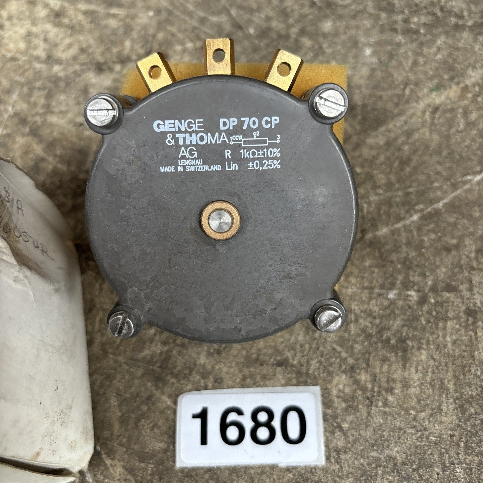POTENZIOMETRO DP70CP GENGE & THOMA 10KOhm 0,25% Linearità1