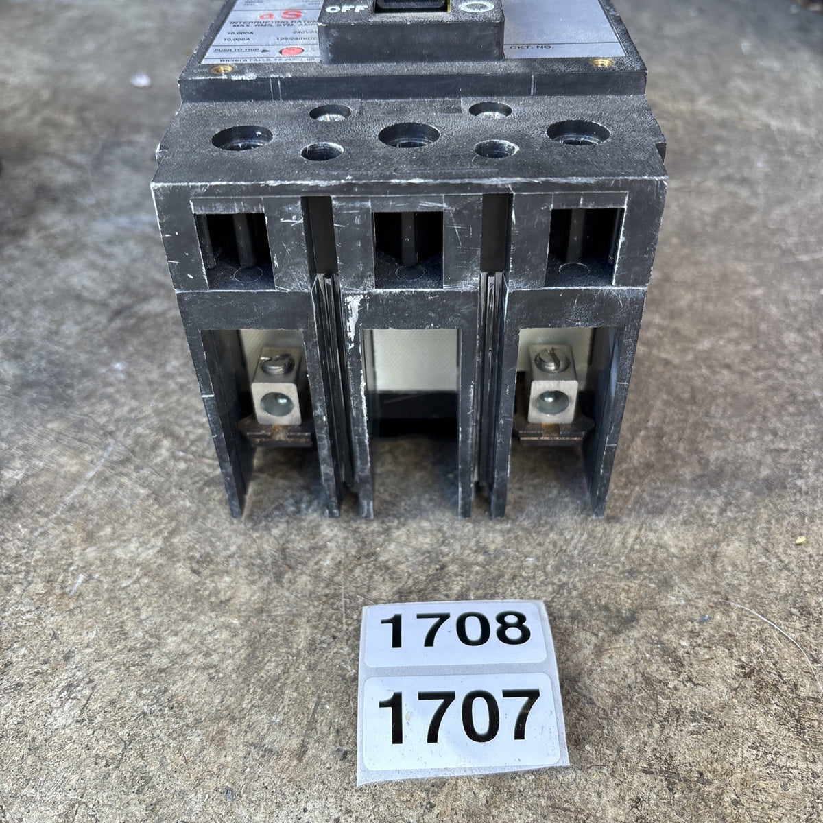 ABB CIRCUIT BREAKER TE2060 TE3060 TE2100 TE3100 TE2150 TE3150 100A TYPE EH USED1