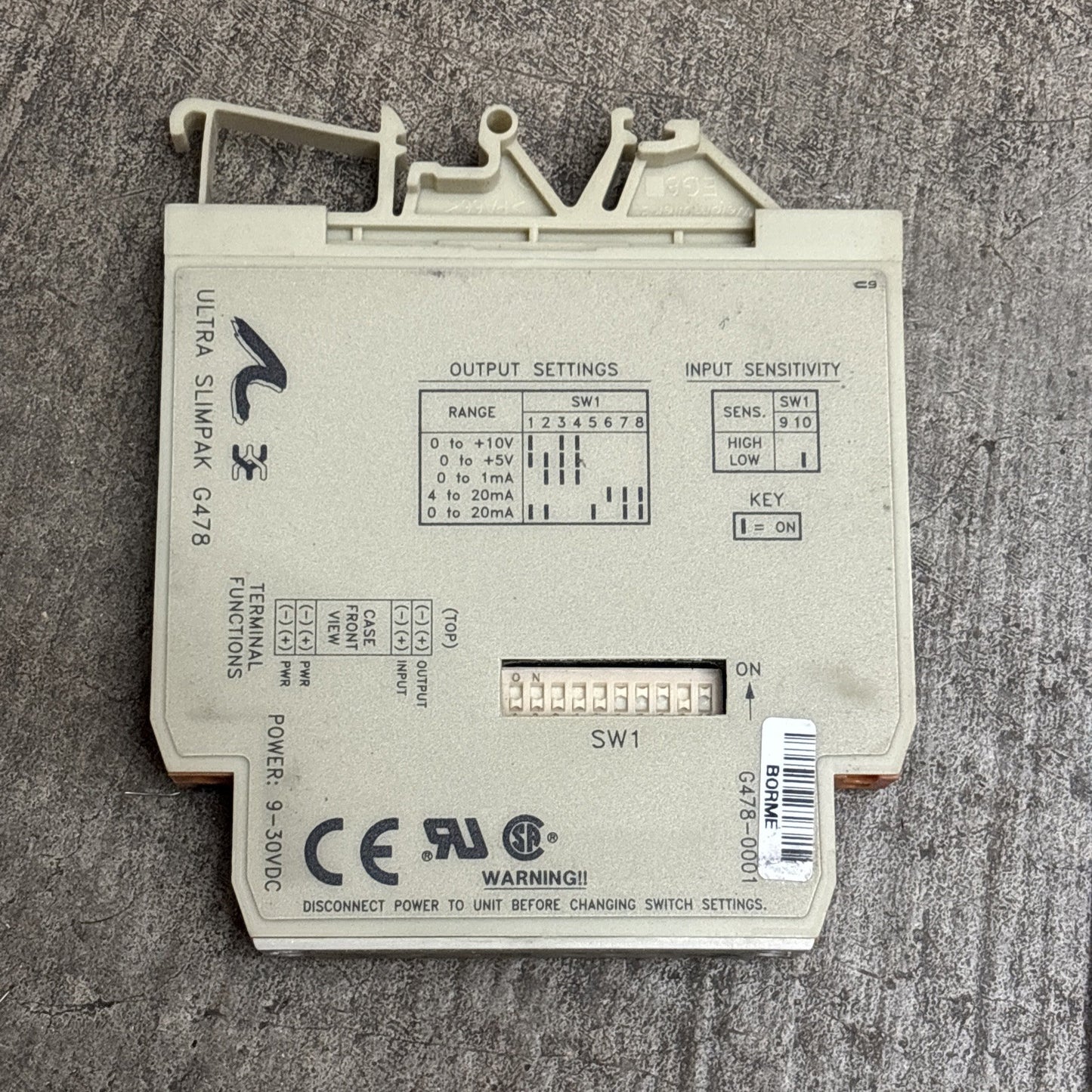 Action Instruments G478 Ultra Slimpak Signal Conditioner G478 00001