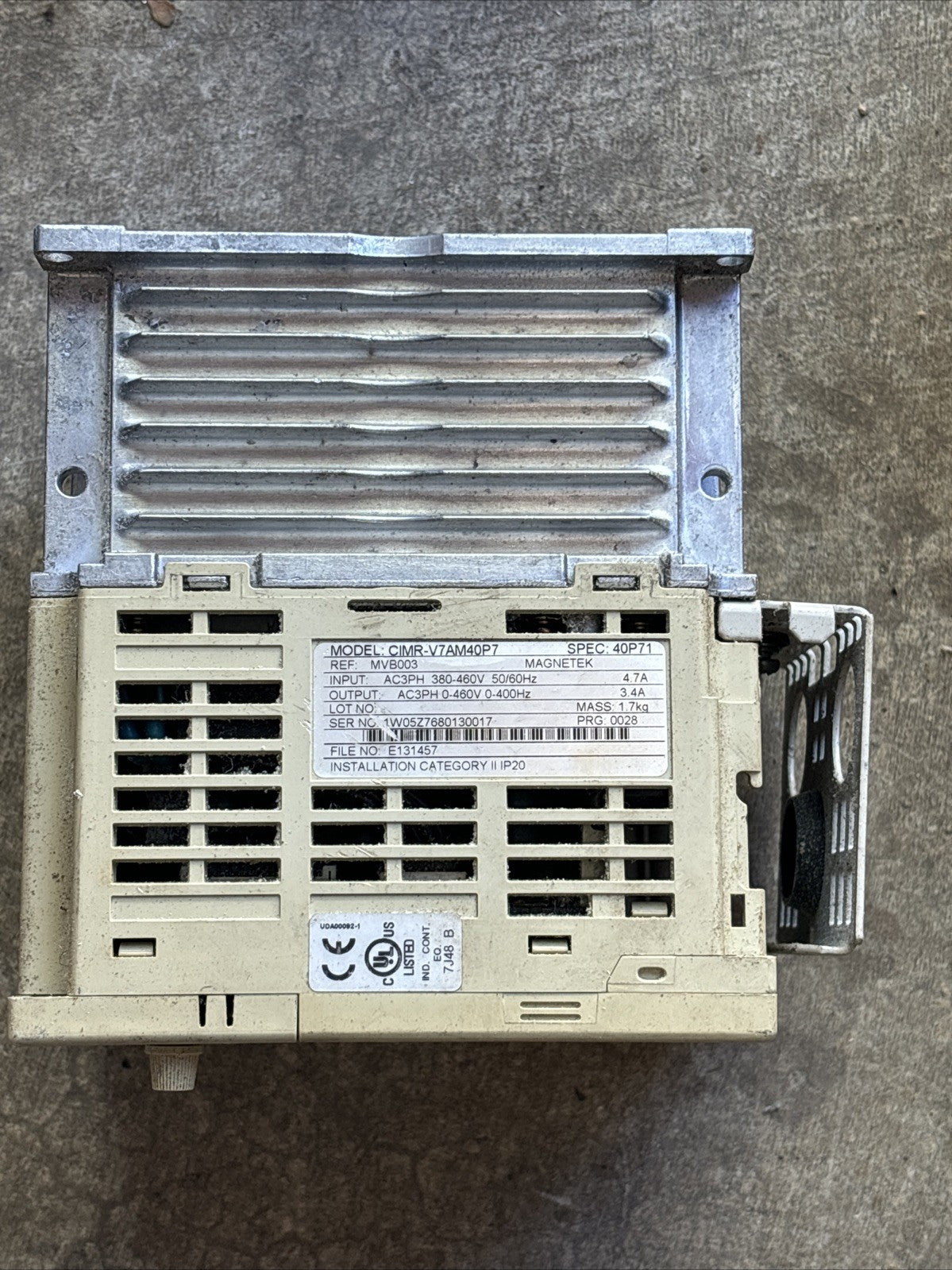 Yaskawa GPD 315/V7 CIMR V7AM40P7 MVB0035