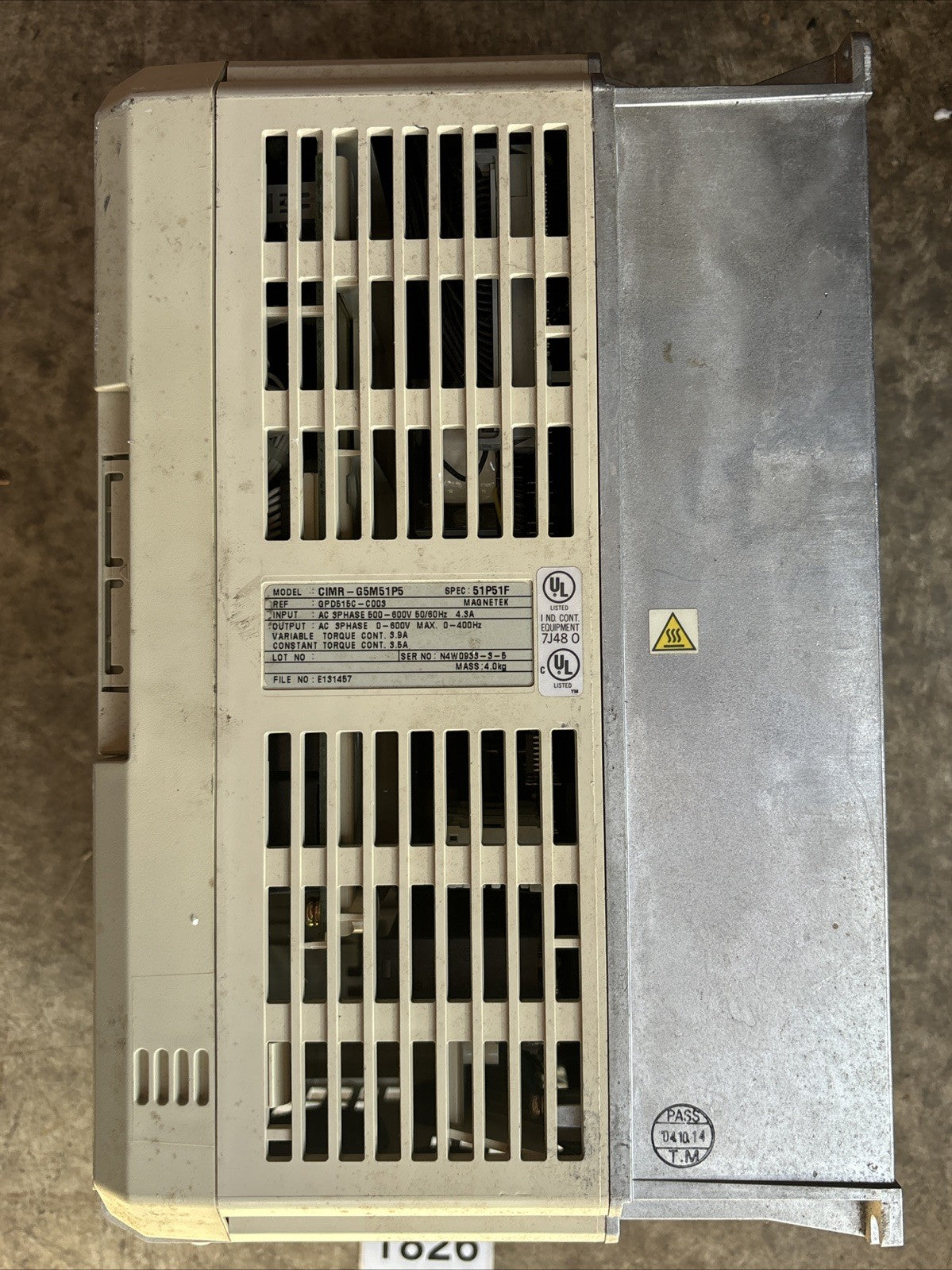 CIMR G5M51P5  GPD515C  C003 YASKAWA ELECTRIC  3HP VFD IN 500 600V OUT 0 600V2