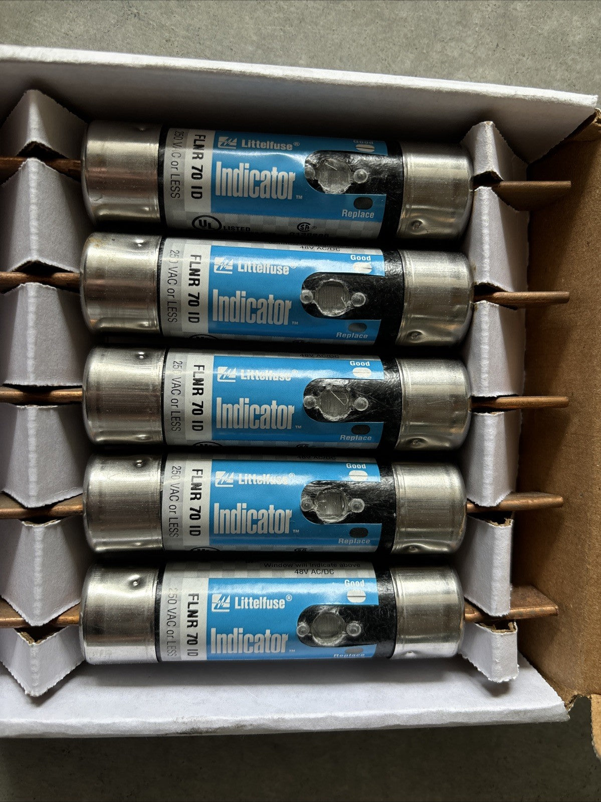 Littlefuse FLNR70ID 70 Amp 250Vac Time Delay Fuse New Case Of 54