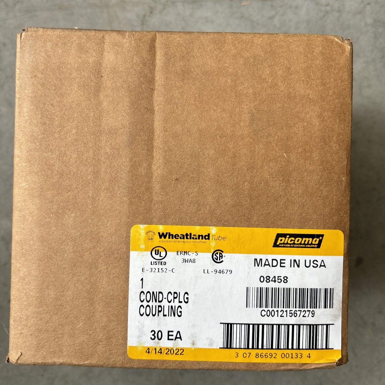 New (Lot of 30) WHEATLAND TUBE 1'' STEEL CONDUIT COUPLING 084580