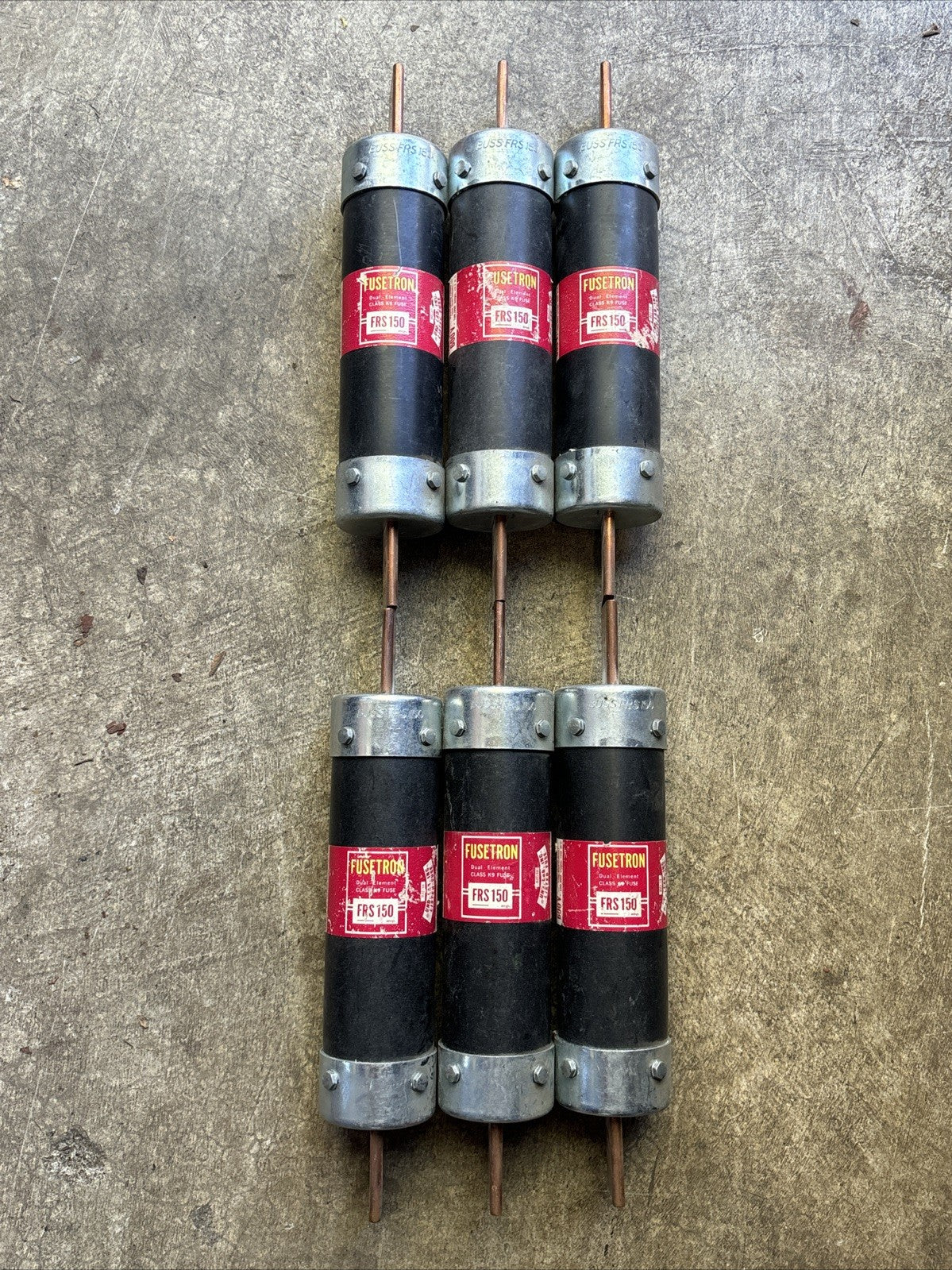 Bussmann Fusetron FRS 150 Dual Element Time Delay Class K5 Fuse (Lot of 6)0