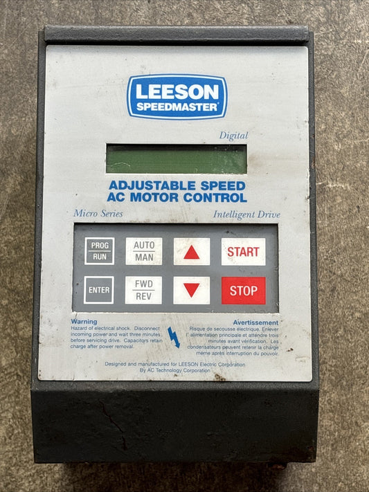 LEESON 174925.00 Variable Speed Drive VFD 480 590V 3PH 1Hp AC Motor0