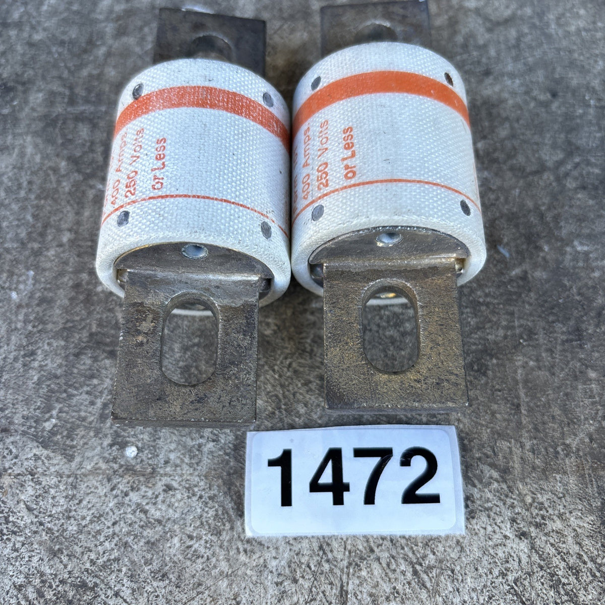 LOT OF 2 GOULD SHAWMUT A25X400 AMPTRAP FUSE, 400A 250V4