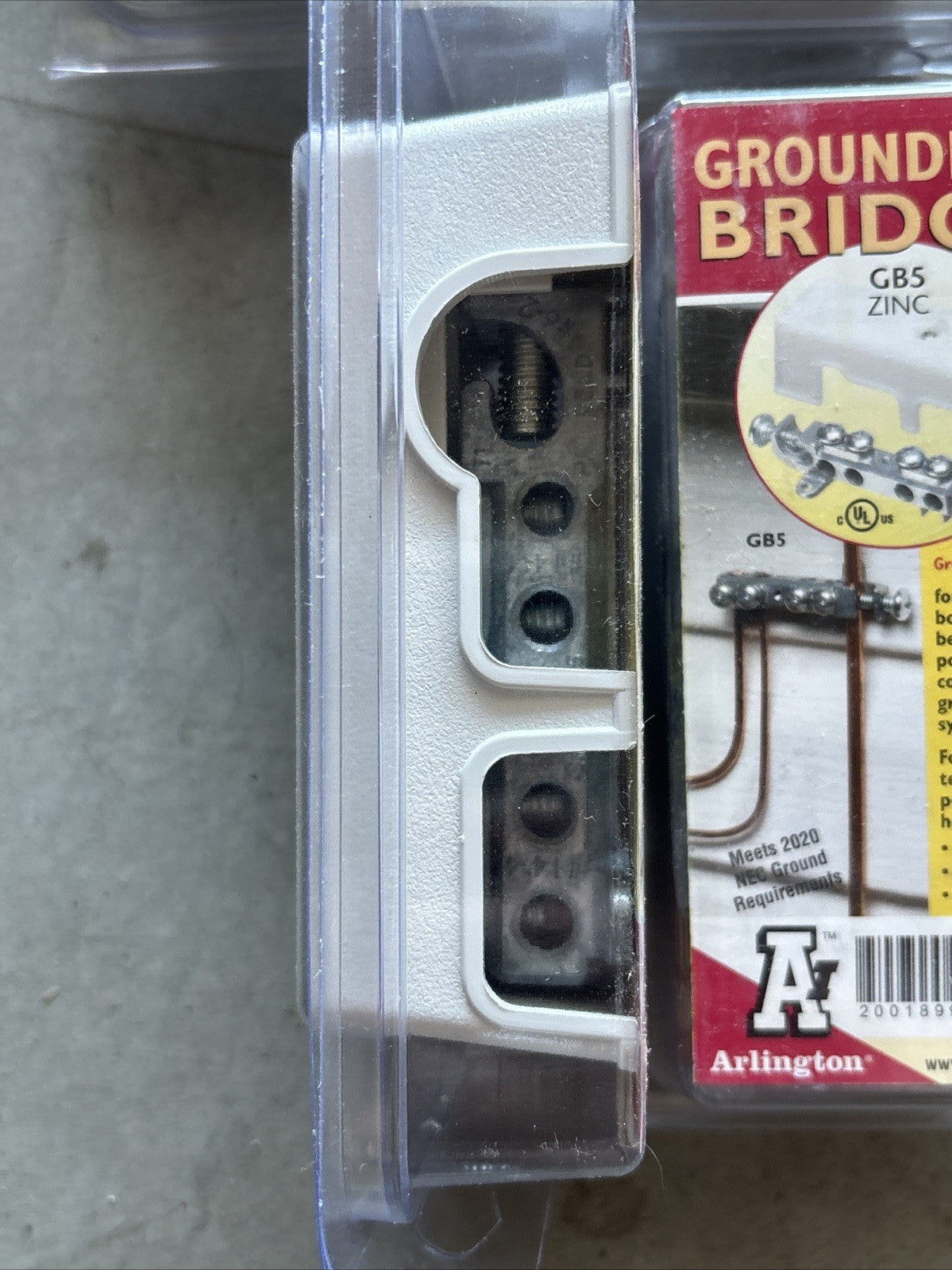 Lot If 6 Arlington Industries GB5 1 Zinc Grounding Bridge With Cover2