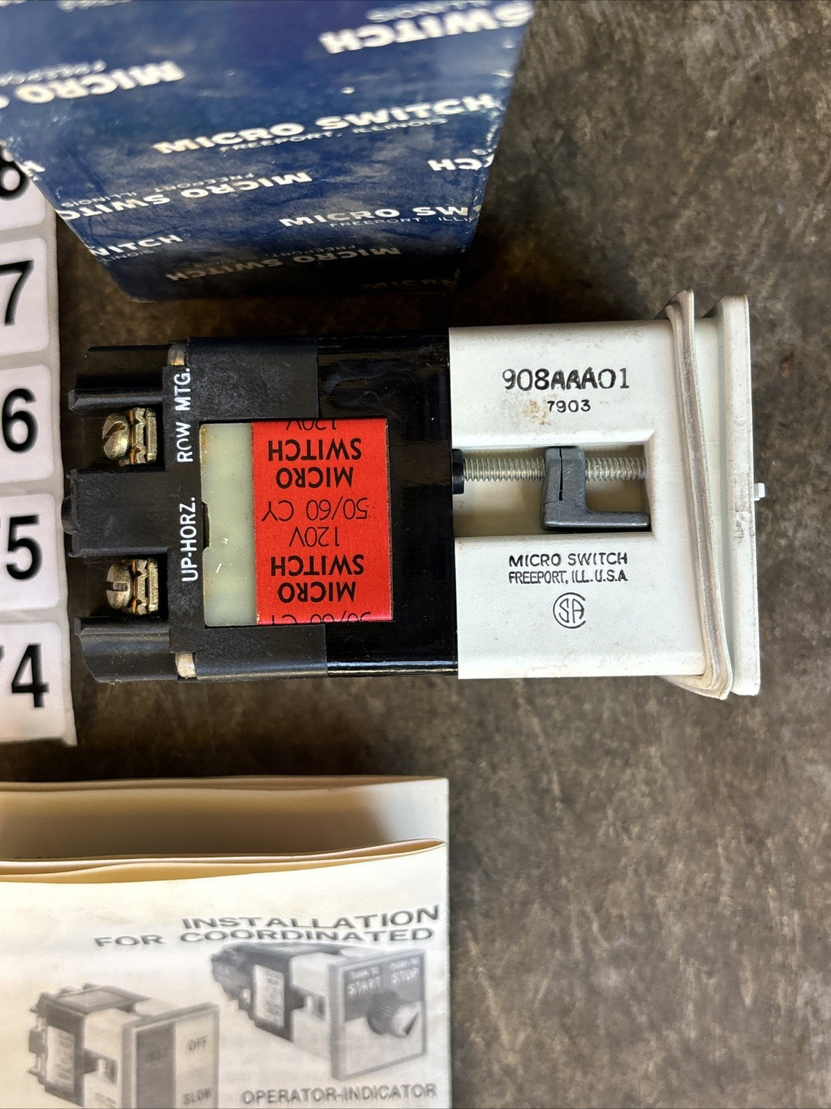 Honeywell Micro Switch 908AAA01 120V NIB2