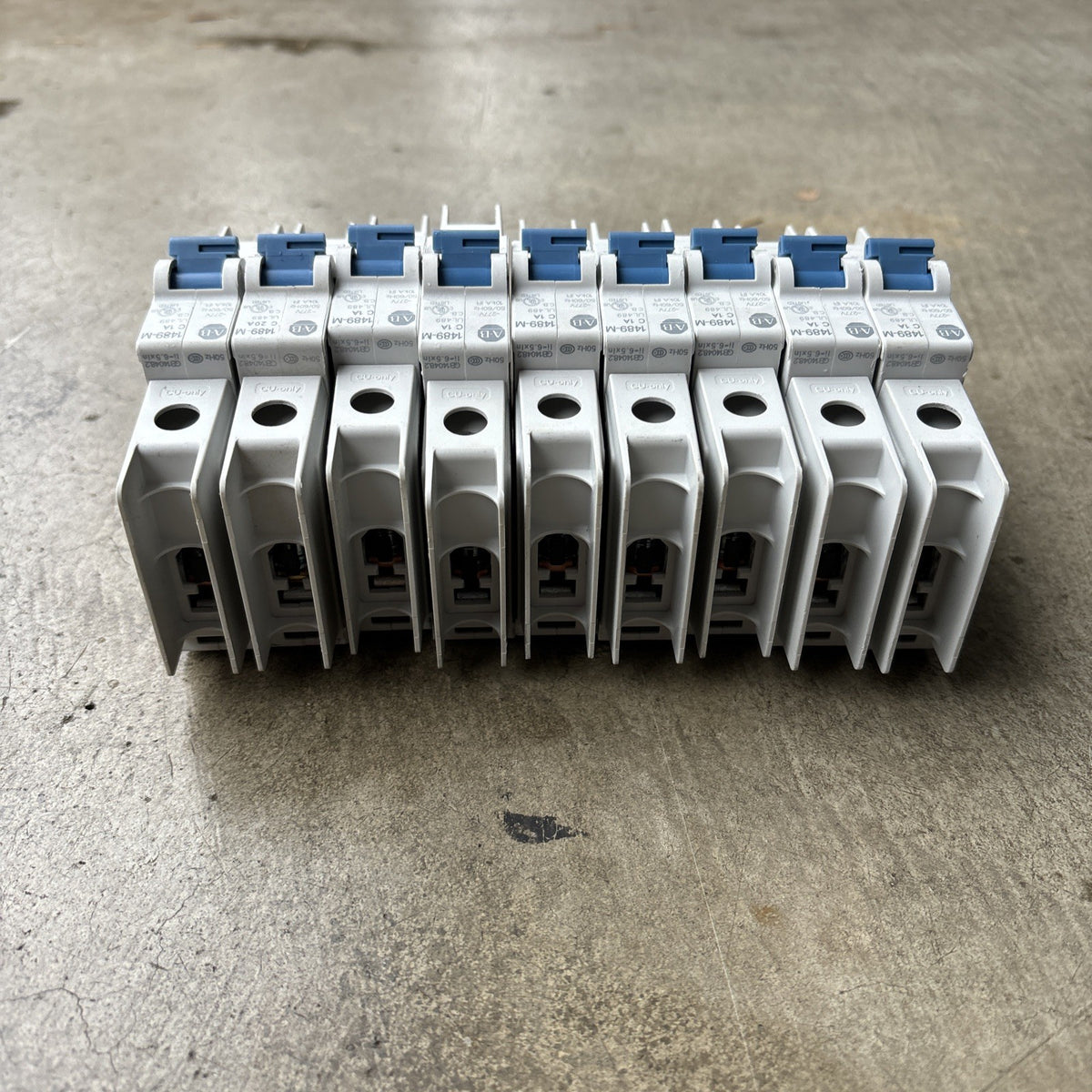 Allen Bradley 1489 M1C010 Circuit Breaker 1 Pole 1 Amp 277VAC Ser. D Lot Of 96