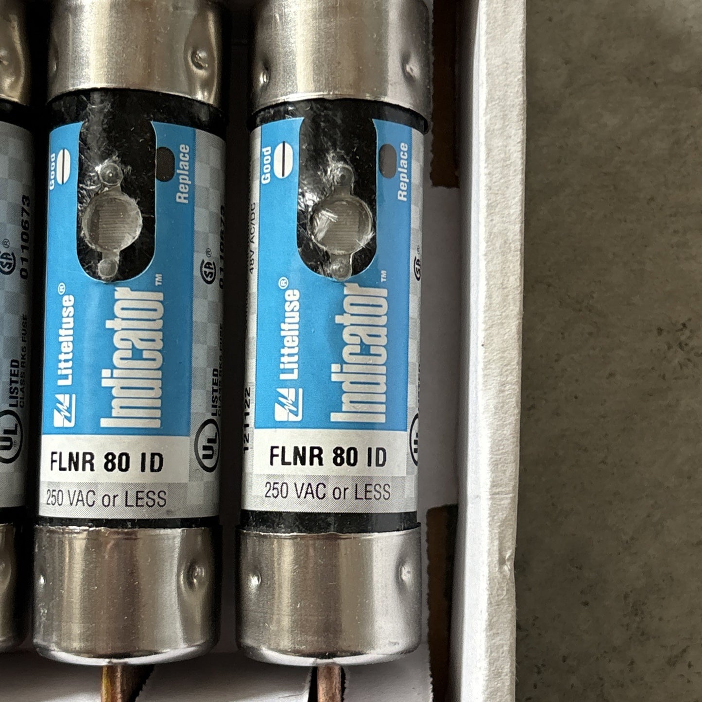 Littlefuse FLNR80ID Indicator 80 Amp 250V Fuse New Case Of 53