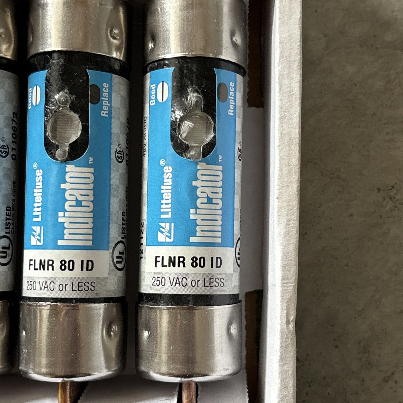 Littlefuse FLNR80ID Indicator 80 Amp 250V Fuse New Case Of 53