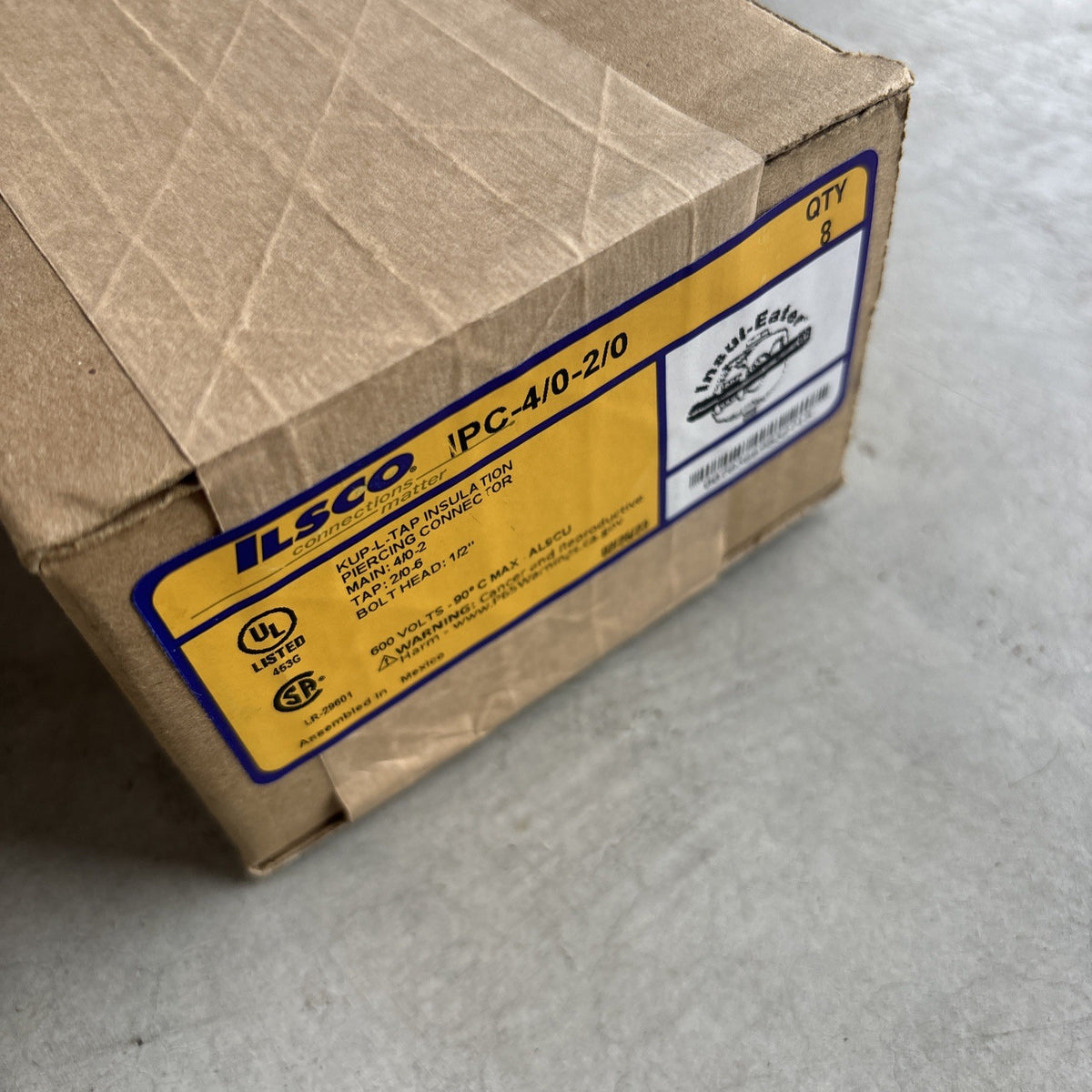 (8) New ILSCO KUPLER IPC 4/0-2/0 600V Tap Insulation Piercing Connector - Sealed2