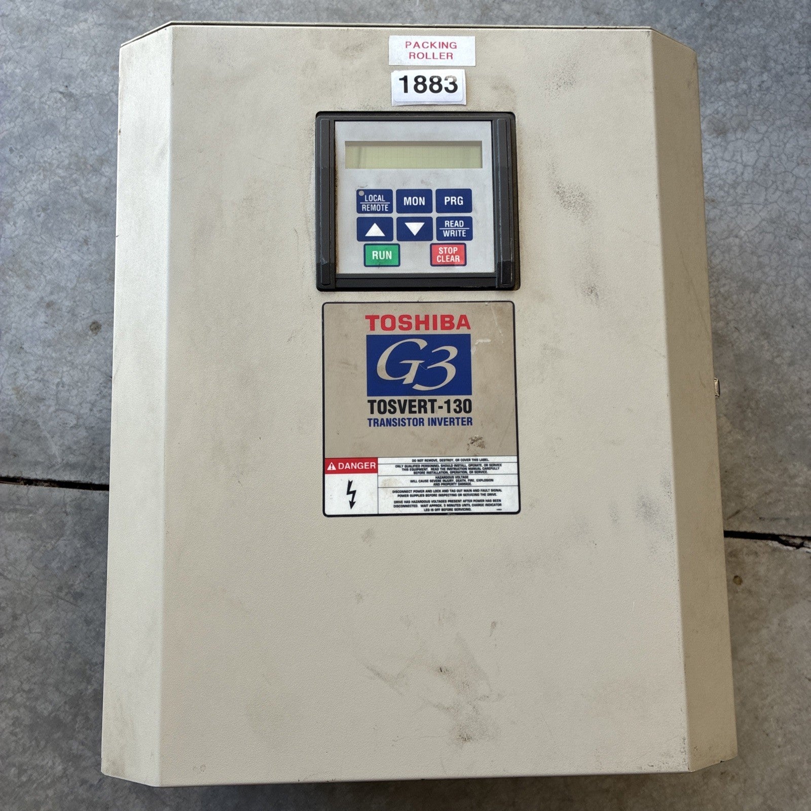 TOSHIBA G3 TOSVERT-130 TRANSISTOR INVERTER VT130G3U4270 27KVA 25HP DRIVE VFD(6920