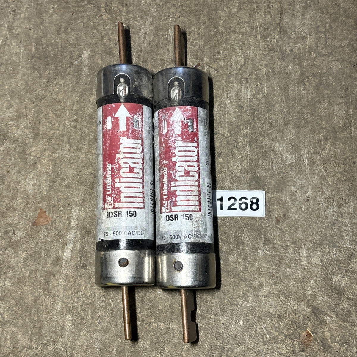LITTELFUSE POWR PRO IDSR 150 INDICATOR FUSE. 150A, 75 600VAC/DC, RK5, TIME DELAY0