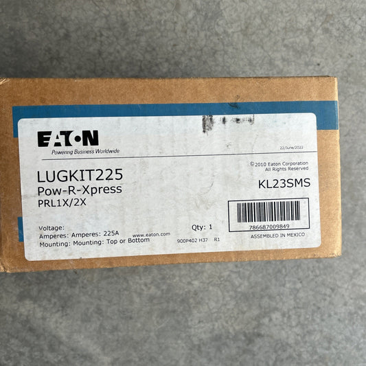 Eaton LUGKIT225 225 Amp PRL1a/2a Main or Through Feed Lug Kit0