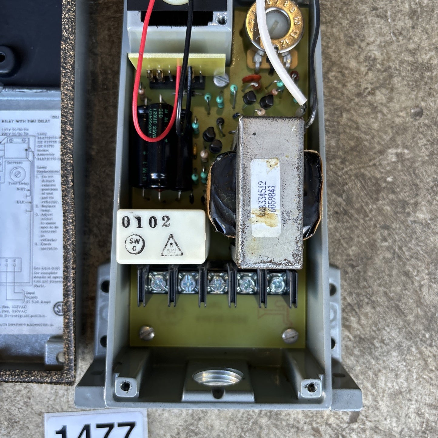 General Electric Reflex Photoelectric Relay Scanner 230v, GEJ 27095