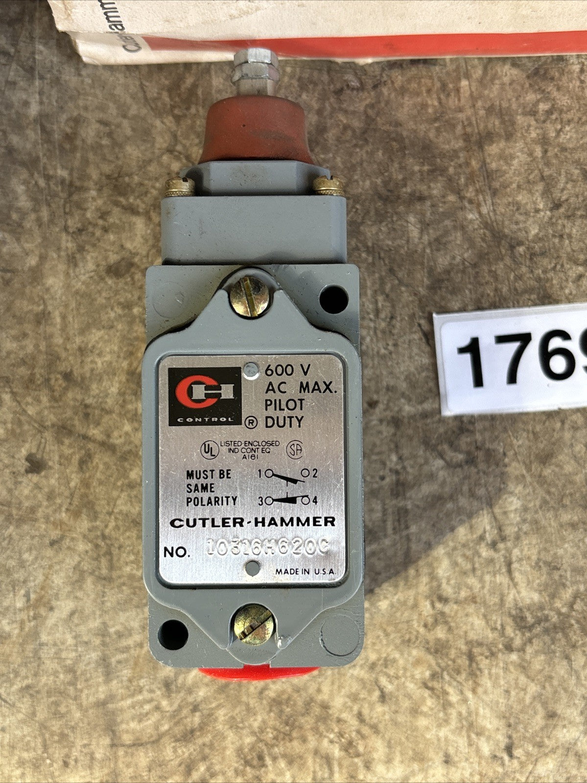 Cutler Hammer 10316H620C 600 volt Limit Switch NIB1