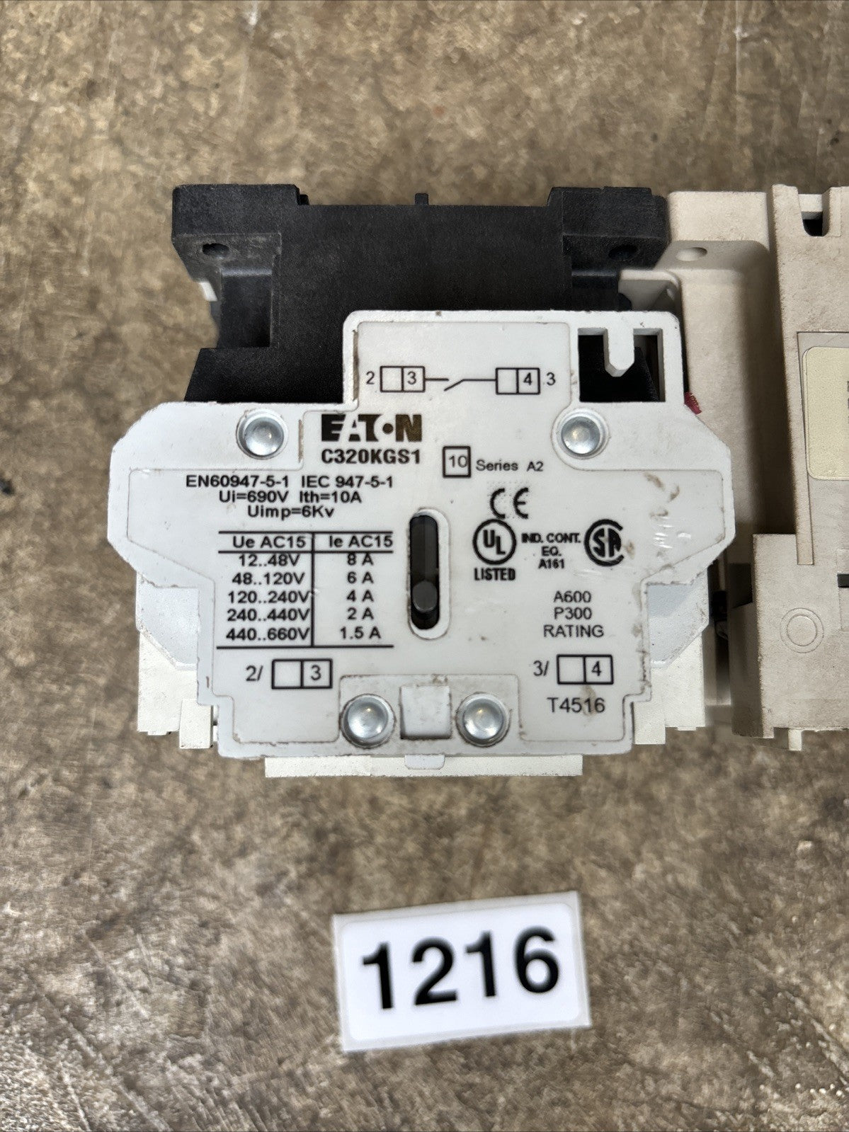 Eaton Contactor CE15DNS3 W/ C320KGS1 And Cutler Hammer C306DN32