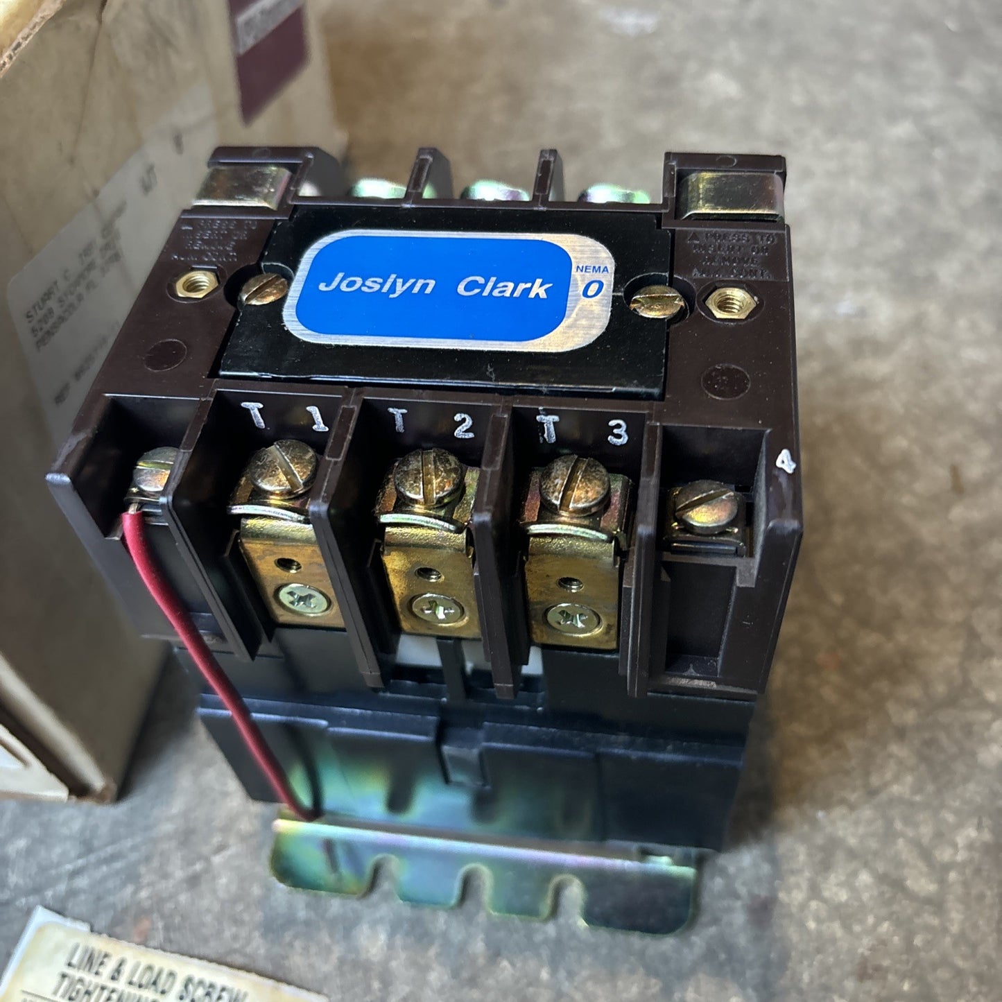 NEW JOSLYN CLARK T77U030 76 CONTACTOR SIZE 0 20A 3 POLE T77U030762
