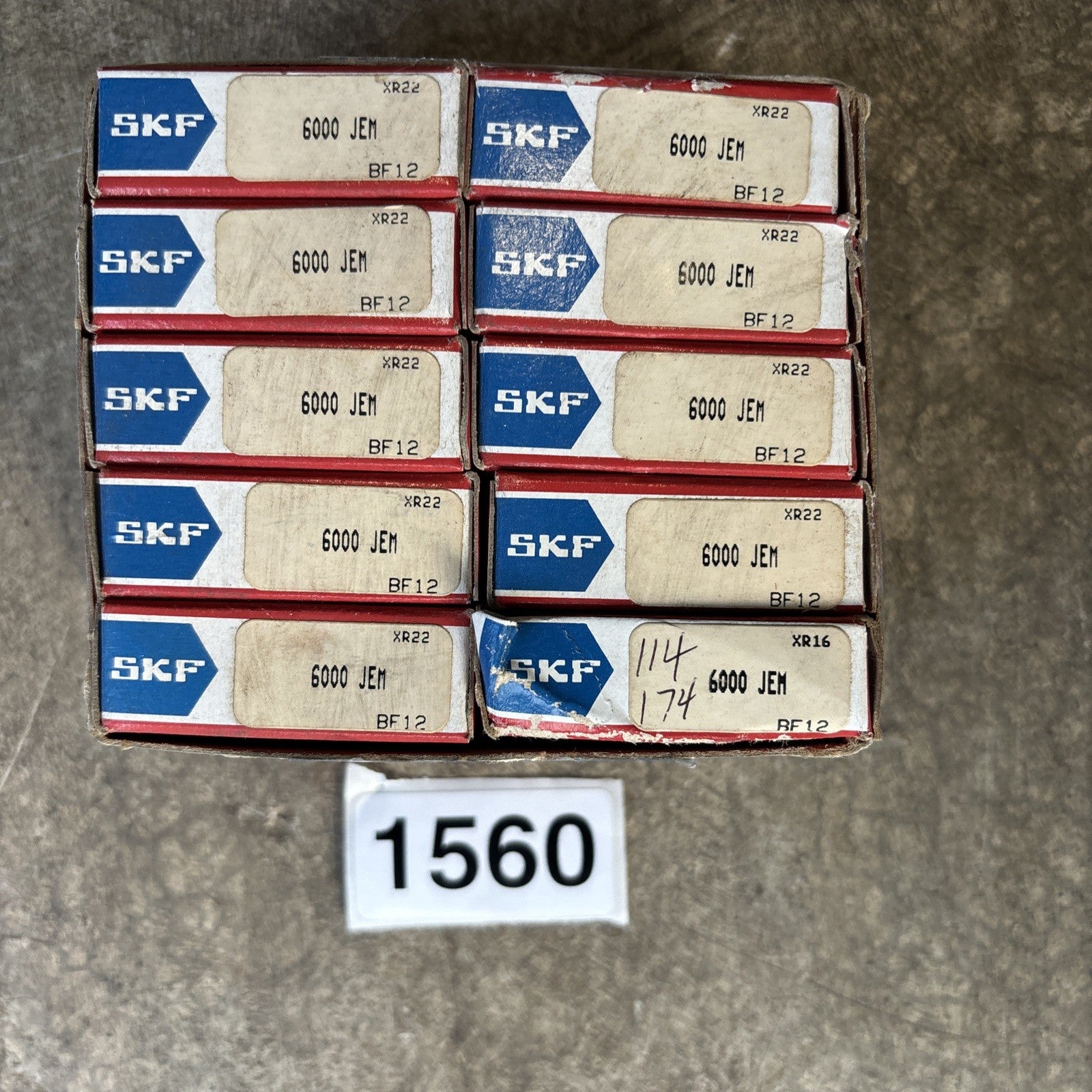 Lot Of 10 NIB SKF 6000 JEM  RADIAL BALL BEARING0