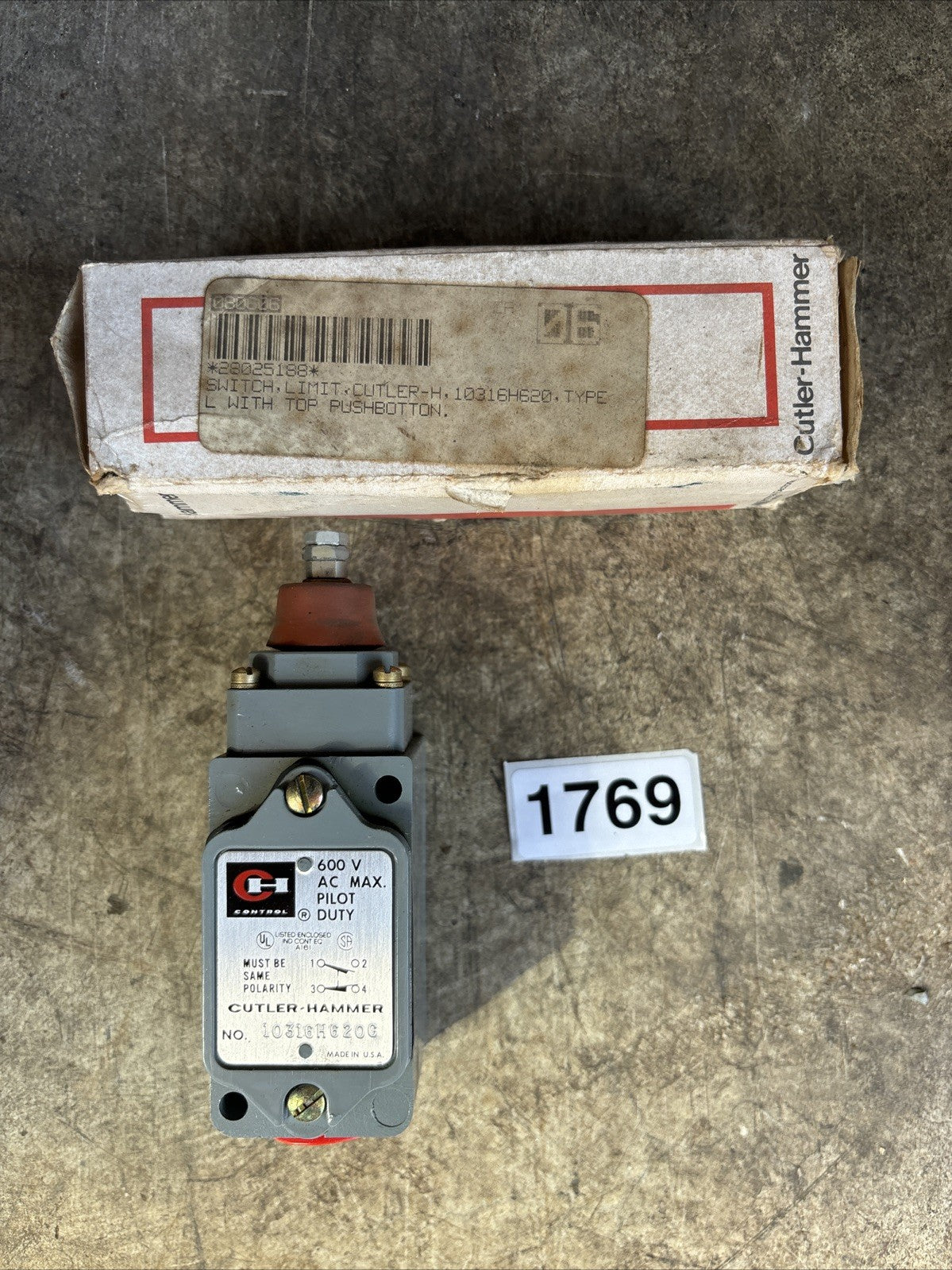 Cutler Hammer 10316H620C 600 volt Limit Switch NIB0