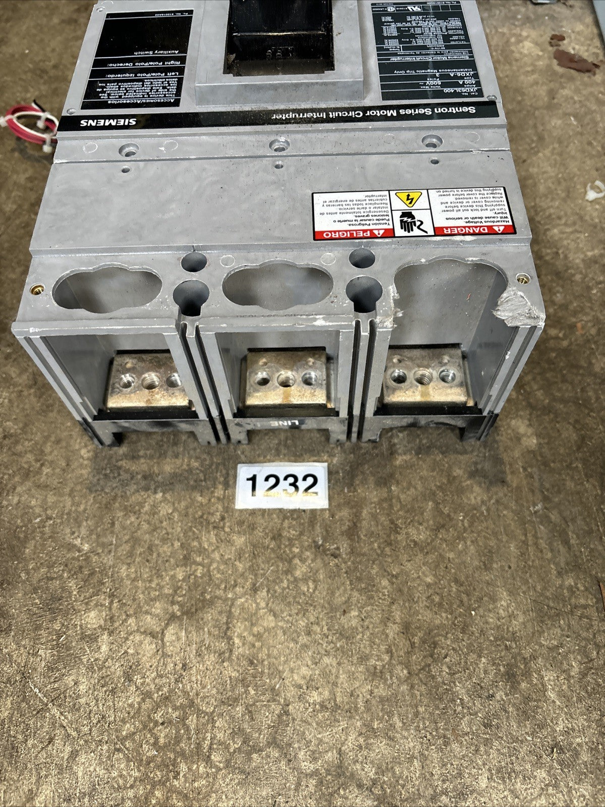 Siemens Sentron JXD63L400 Circuit Breaker 3P, 400A, 600VAC3