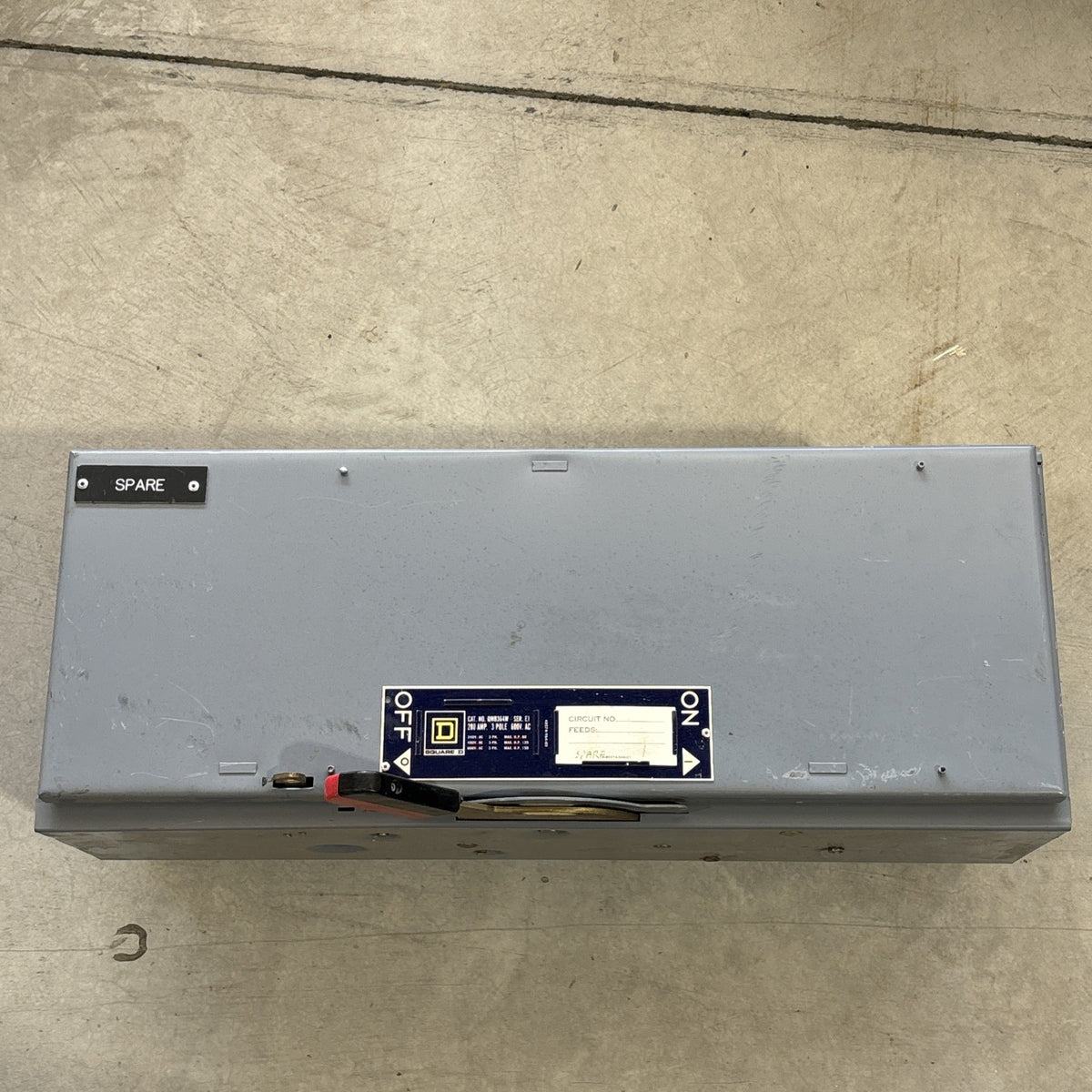 SQUARE D QMB364W FUSIBLE PANEL-BOARD LG 2PH 600V 200AMPS0