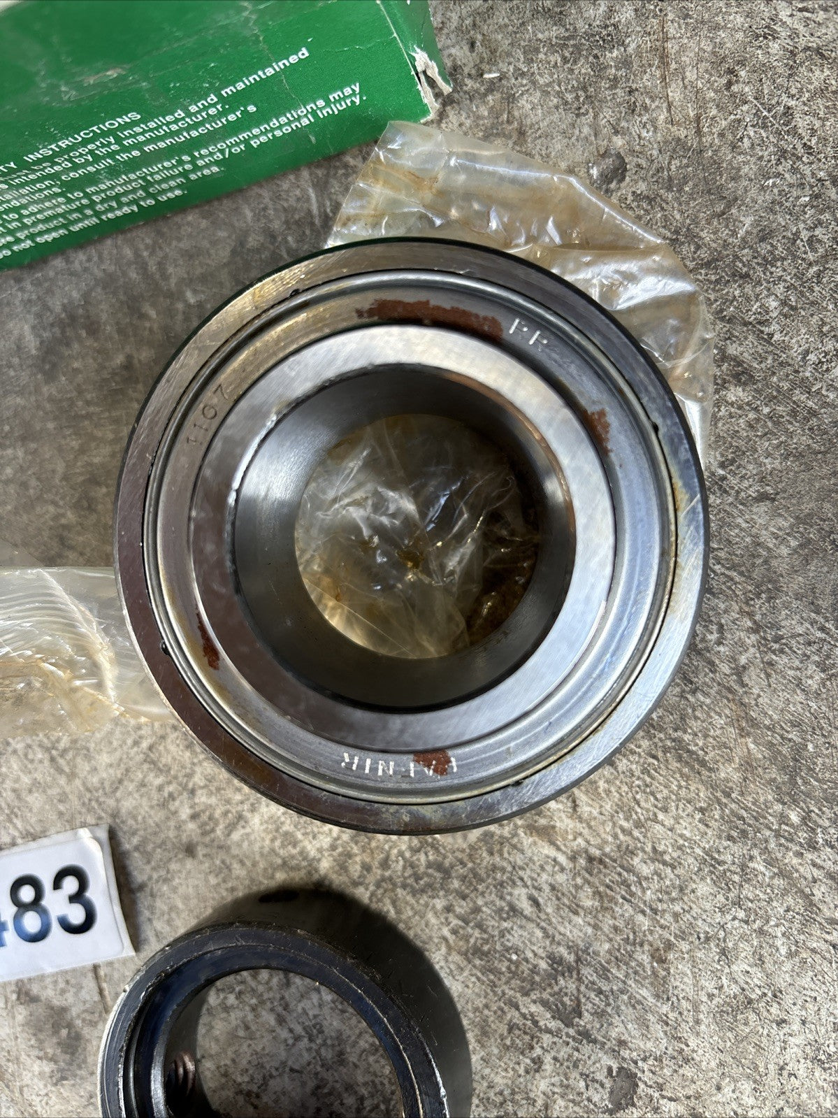 NEW Fafnir Ball Insert Bearing 1107KRR +Col New Old Stock3