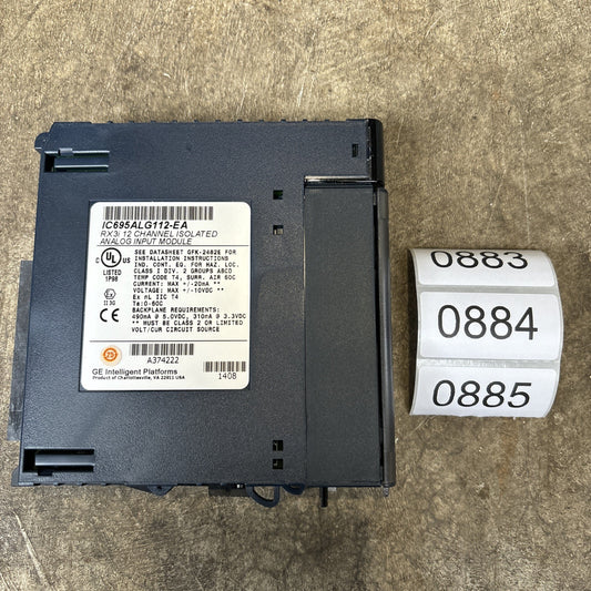 GE Intelligent IC695ALG112 EA RX3i 12 channel isolated analog input module0