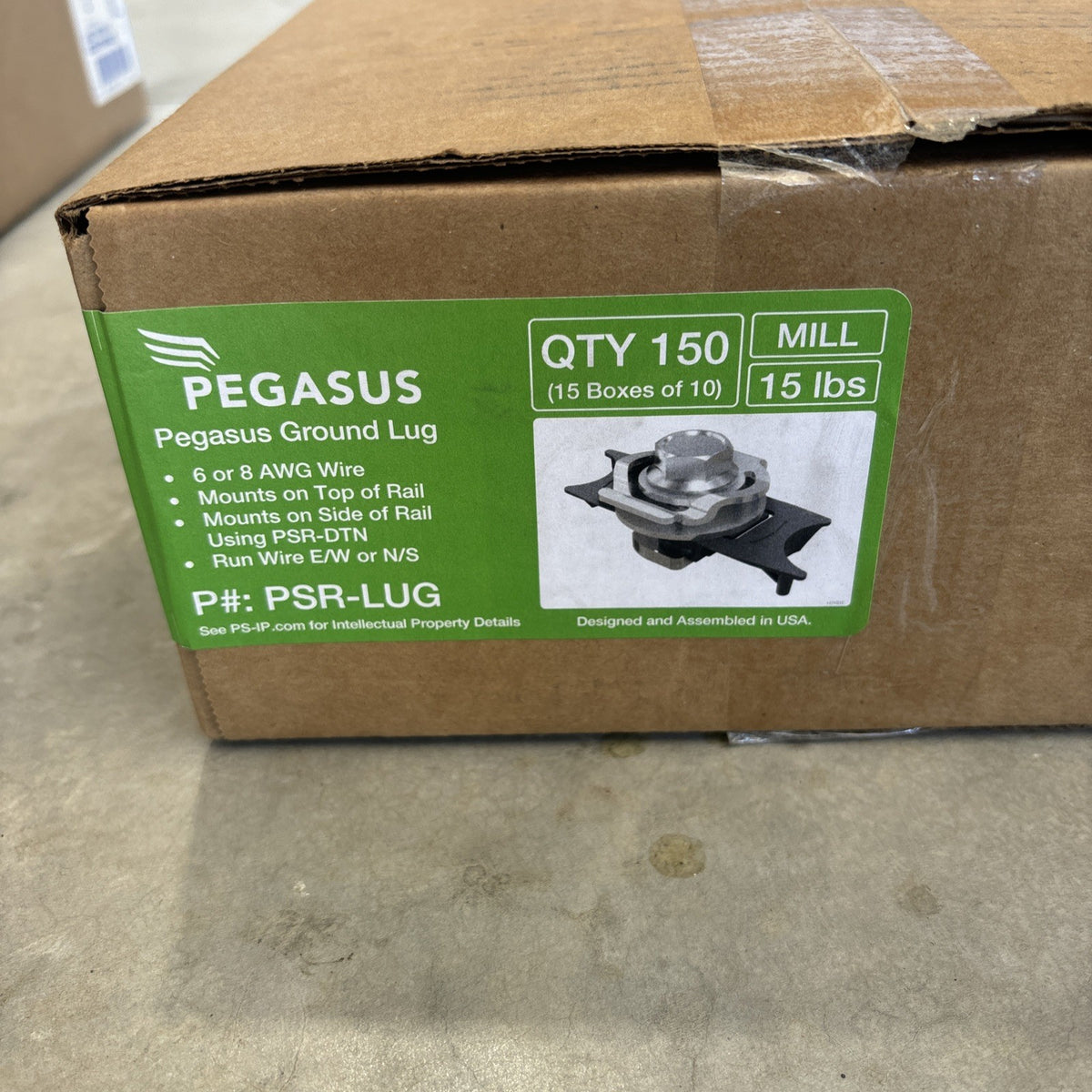 New Box of 150 Pegasus Ground Lug PSR-LUG (15 Boxes Of 10)1