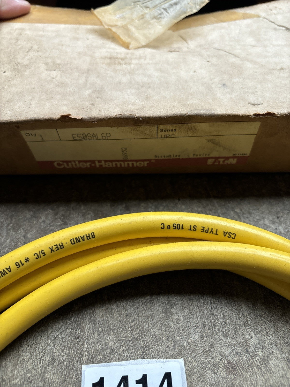 EATON CUTLER HAMMER HEAVY DUTY 6P+ LIMIT SWITCH E50SAL6P12 12FT CORD2